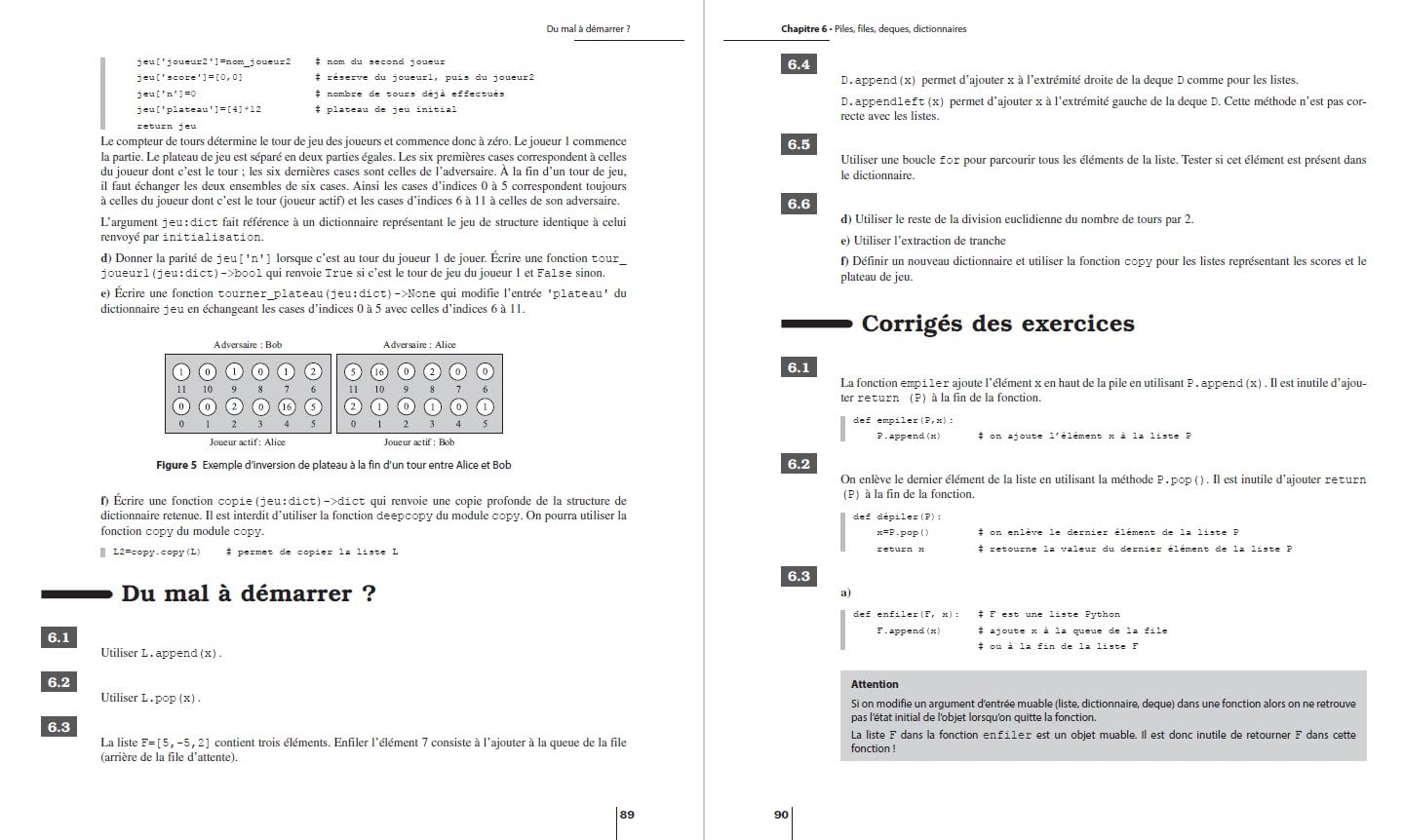 Informatique avec Python - Méthodes et exercices - MPSI-PCSI-PTSI-MP-PC-PSI-PT-TSI-TPC-TB - 3e éd.
