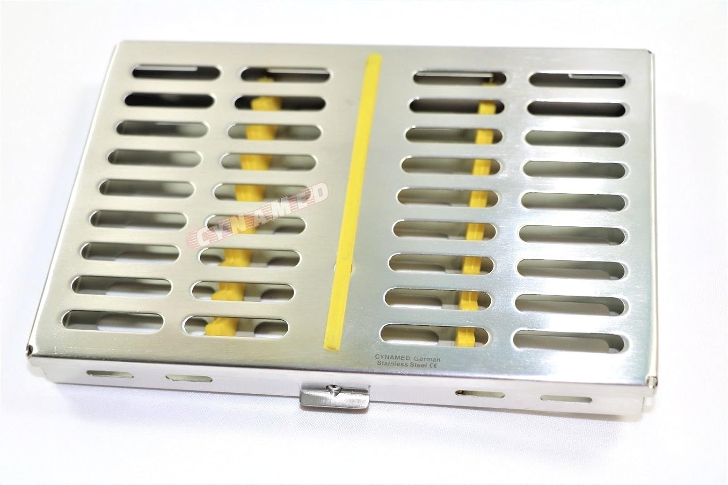 3 Each Premium German Dental Surgical Autoclave Sterilization Cassettes Box for 10 Instruments-7.25" L X 5"W X 0.75" H CYNAMED Brand