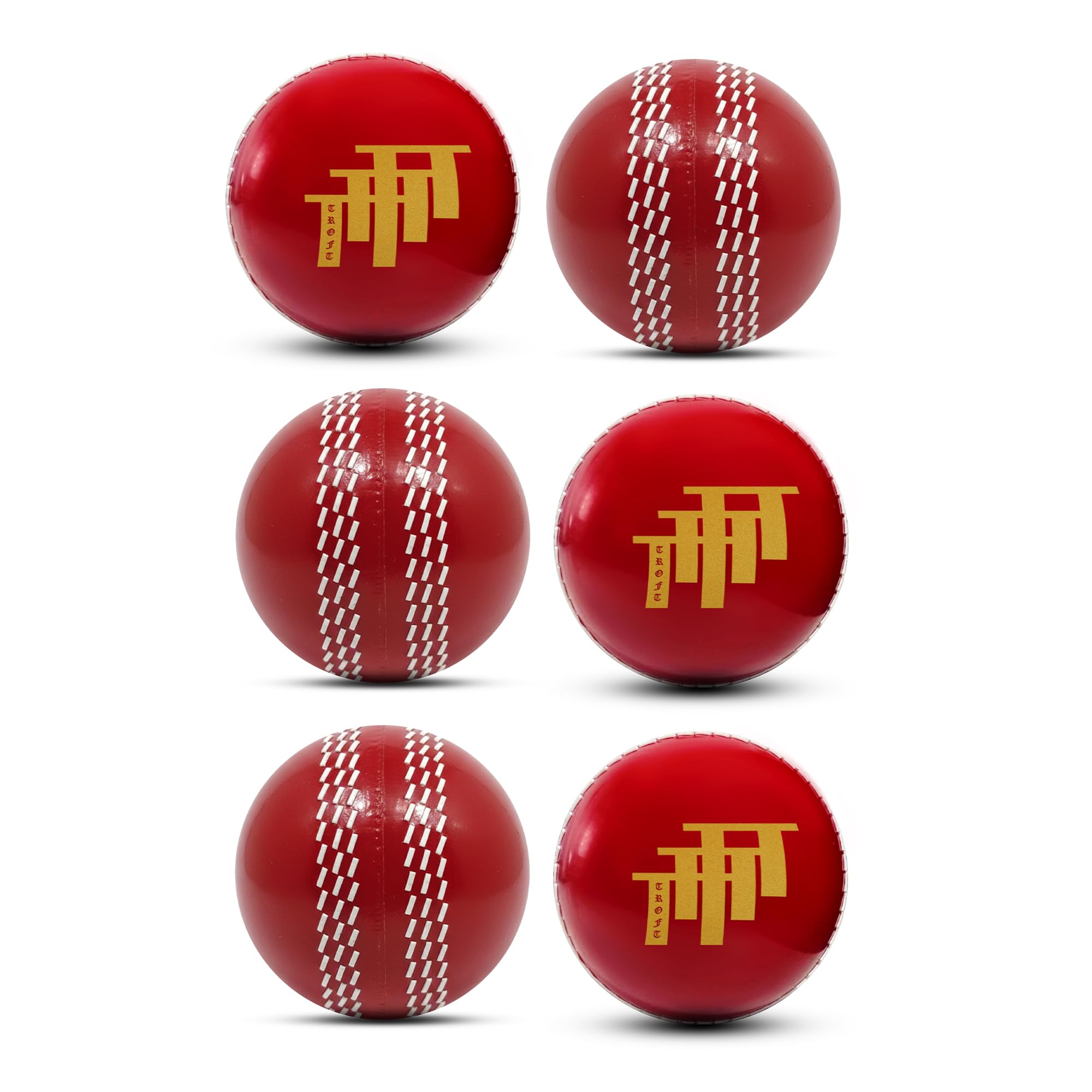Troft i-20 Soft Synthetic Cricket Ball Standard Size Pack of 12 for Practice, Training, Street Cricket, Safe Play, Durable Material, All Surfaces 4