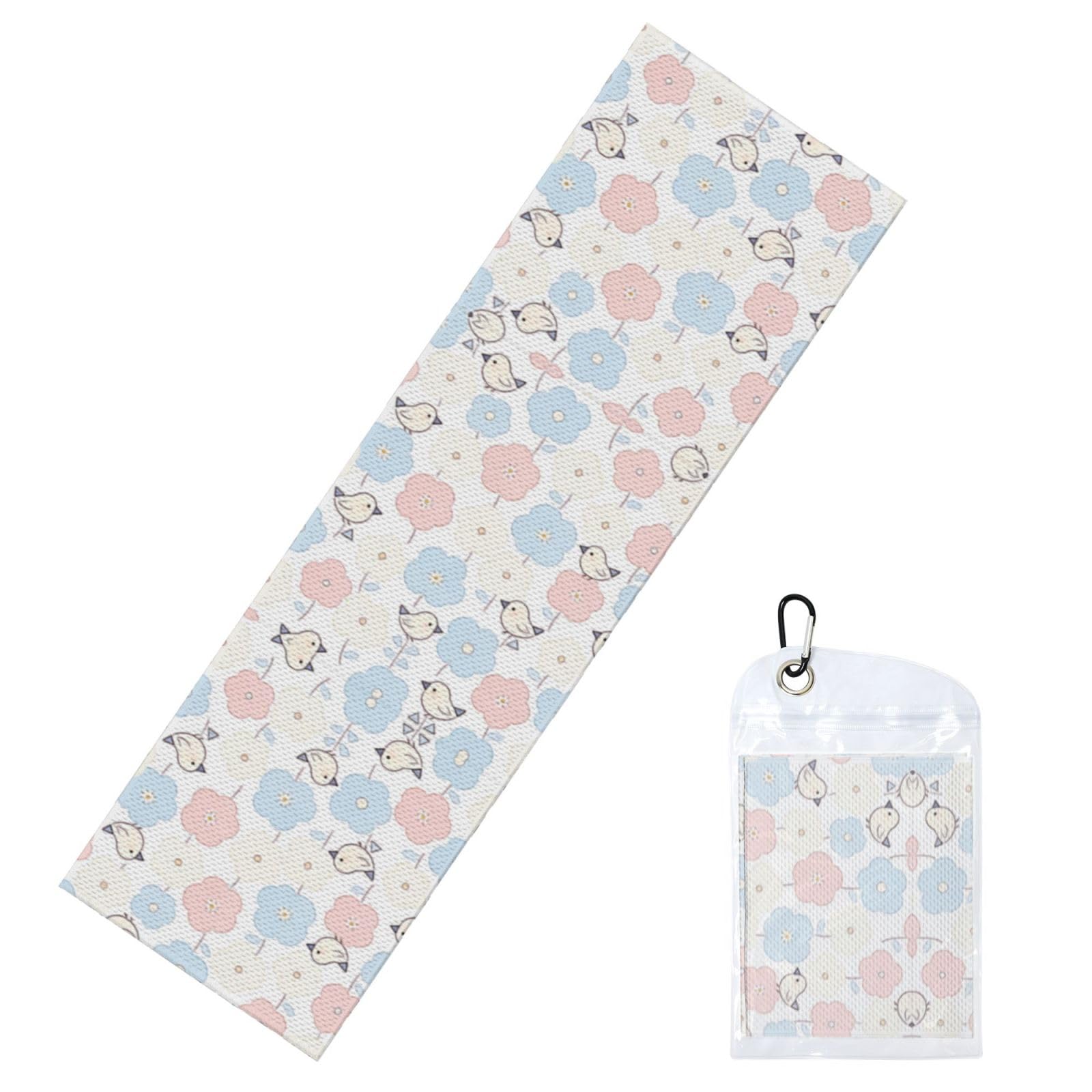 DUYIOKH Bloom Birds Print Cooling Towel, Portable Towel for Gym Workout Golf Beach World Cup Sports Hot Weather