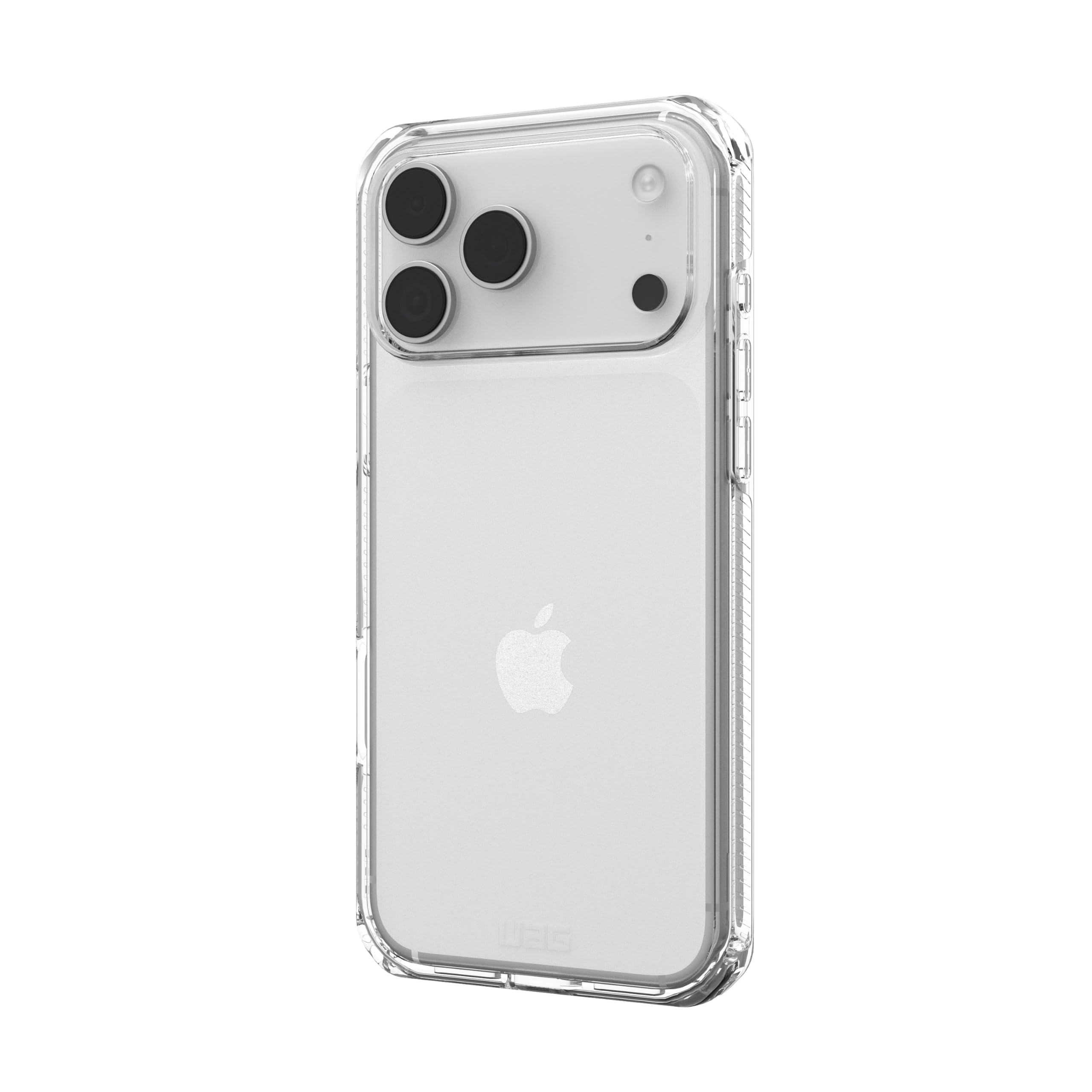 Urban Armor Gear Plyo Case Compatible Apple iPhone 17 Pro Max Coque (Chargement sans Fil, Air-Soft Coins aux Chutes, Bordures surélevées) Ice (Transparent)