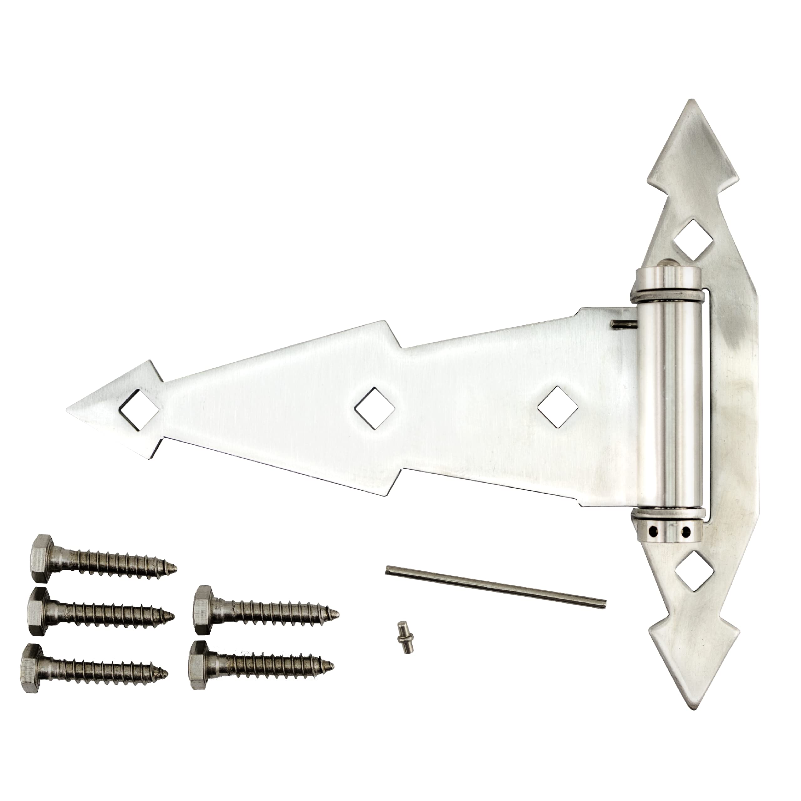 Stainless Steel Spring Hinge, 7-Inch