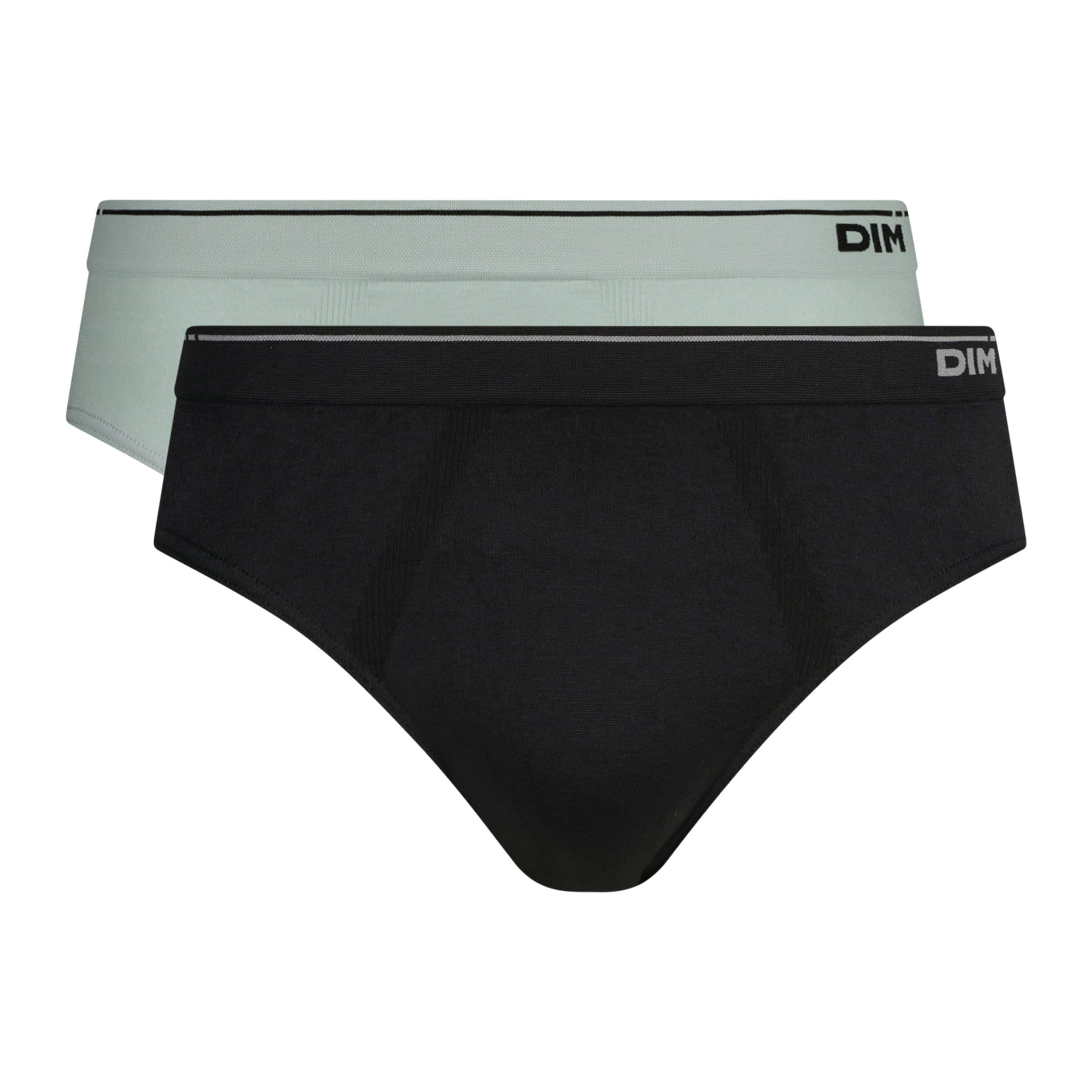 DIM Men's - Seamless Cotton x2 | Stretch Cotton Briefs | Invisible Finish | Everyday Comfort | Natural Support