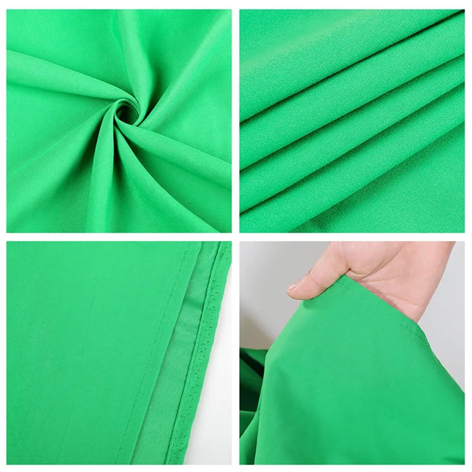 Girone Sfondi Fotografici Fondali for schermo verde Fondale in tessuto for fotografia Fondale in cotone liscio for riprese in studio fotografico(Green,3000x4000mm)