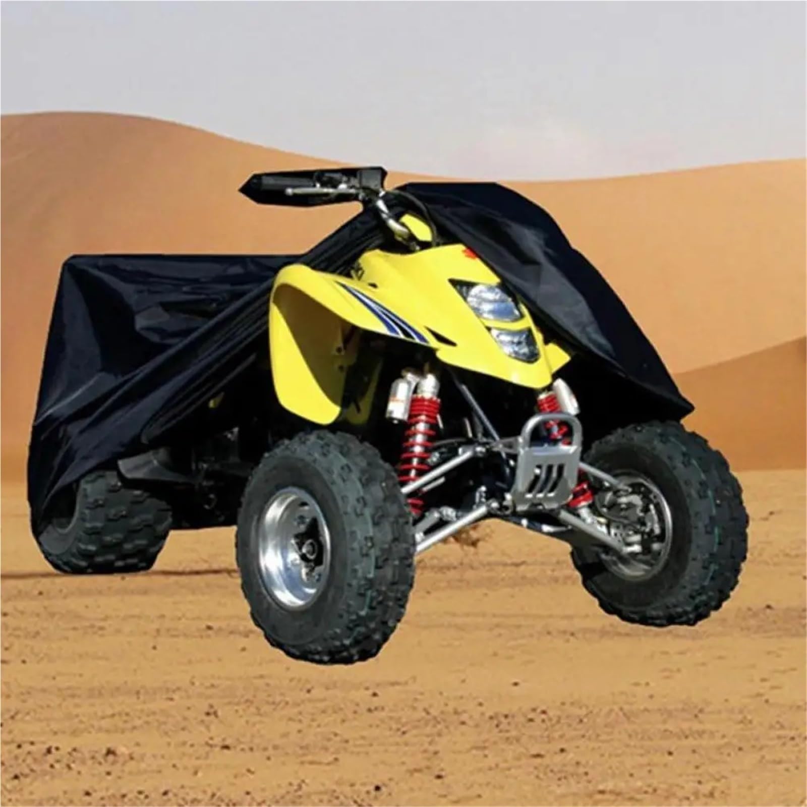 Wodoodporny pokrowiec na motocykl Poliestrowy pokrowiec na samochód z torbą do przechowywania Pokrowiec do przechowywania ATV Pyłoszczelny, wodoodporny, duży quad Uniwersalny pokrywa samochoduwodoodpo