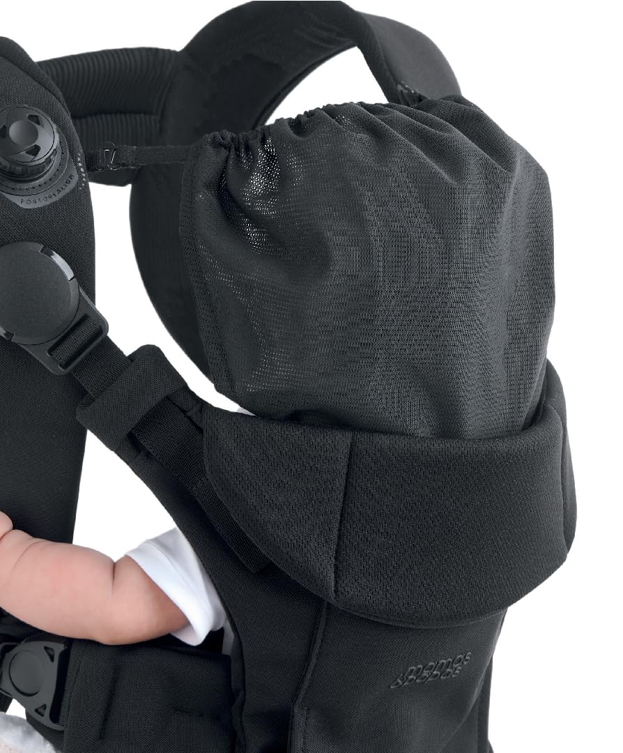 Mamas & Papas Kudo Porte-bébé – Noir – Facile à installer, à ajuster et à enlever, design innovant, soutien ergonomique, posture saine – 0-36 mois