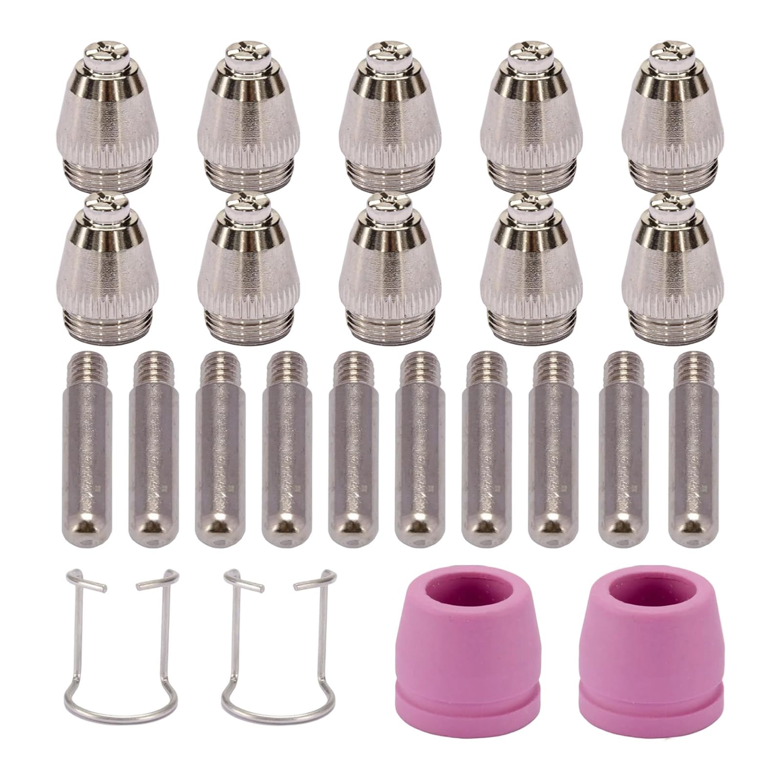 24PCS Ionized GasTorch Nozzles High Heat Resistance Tips for Enhanced Cutting Precisions & Longevity Metal Welding Nozzle for Lonized Cutting