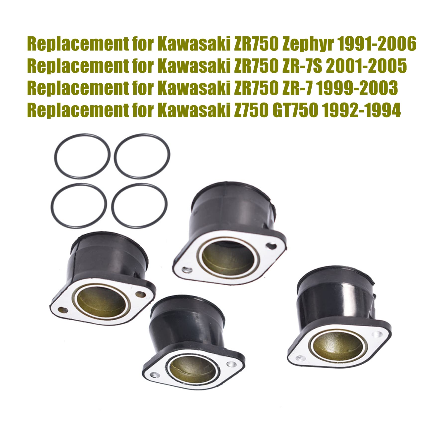 Amazon.com: Motorcycle 4Pcs Carburetor Carb Intake Boot Kit 16065