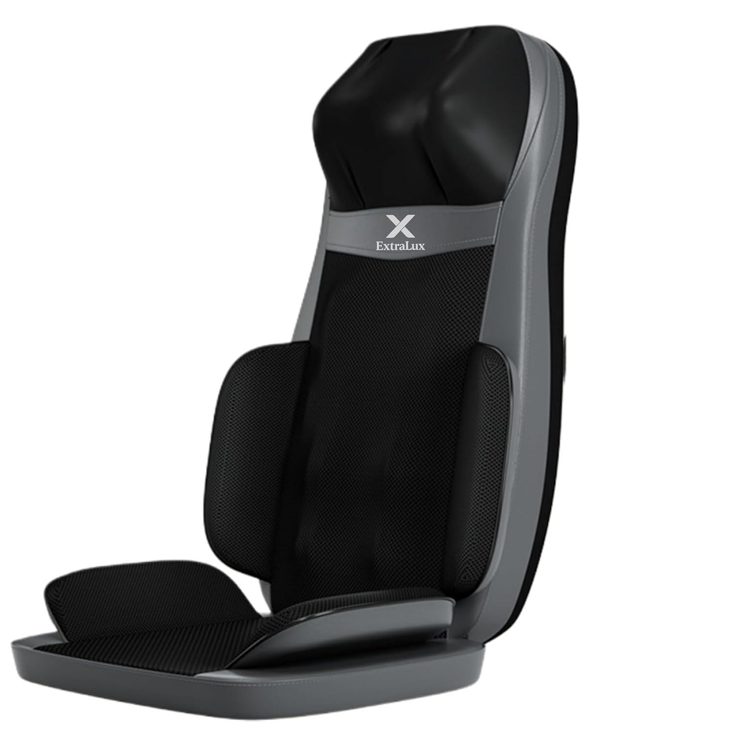 ExtraLux Massage Chair Pad with Heat, 10 Kneading Nodes, 3-Speed Vibration, Remote Control, Back and Neck Massager, Black ExtraLux Massage Chair Pad with Heat, 10 Kneading Nodes, 3-Speed Vibration, Remote Control, Back and Neck Massager, Black