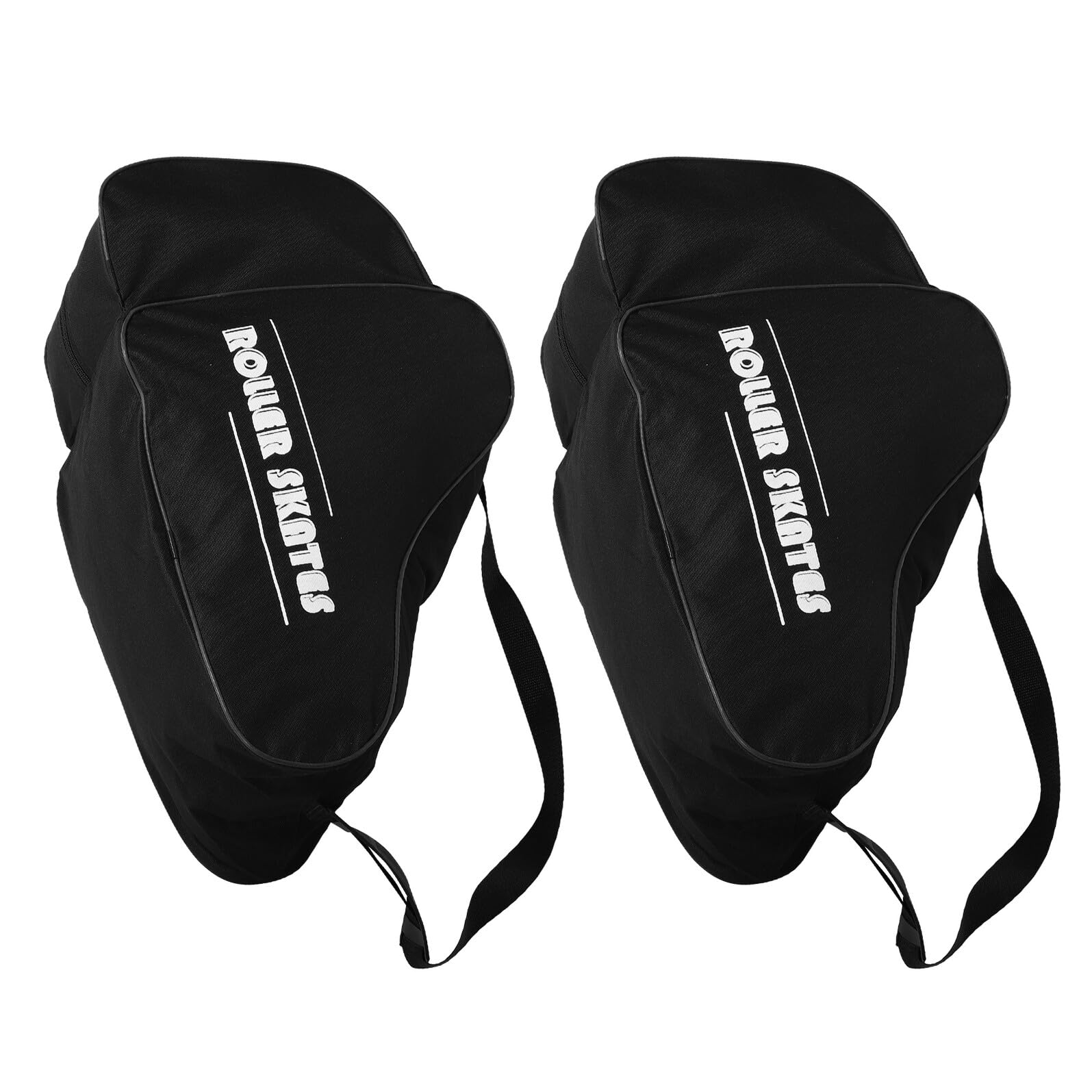 TOYANDONA 2 Pezzi Borsa per Pattini Inline Zaino Robusto per Scarpe da Pattinaggio su Ghiaccio e Rotelle Organizer Multiscomparto per Accessori Tracolla Ergonomica per Uomo e Donna Nero