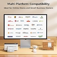 Vista 4 de SVANTTO Bluetooth Thermal Shipping Label Printer 4x6, Compatible with Windows/Mac/Android/iOS, High-Speed 4x6 Label Printer for USPS, UPS, Ebay