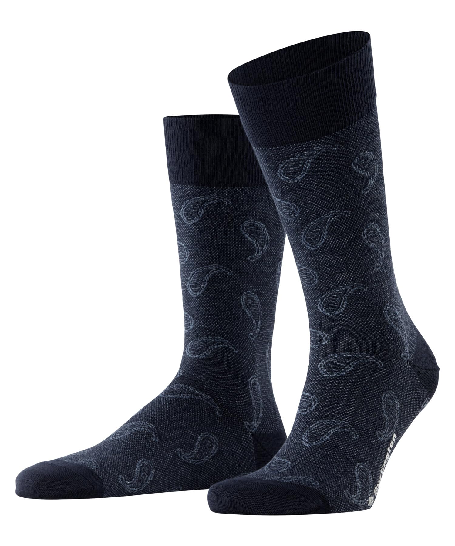 Burlington Men's Paisley M So Cotton Patterned 1 Pair Socks, Blue Marine 6120, 6.5-11