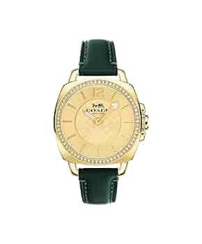 【美品】 COACH コーチ 腕時計 シェル文字盤 グリーンベルト W3 美品】 COACH コーチ 腕時計 シェル文字盤 グリーンベルト W3