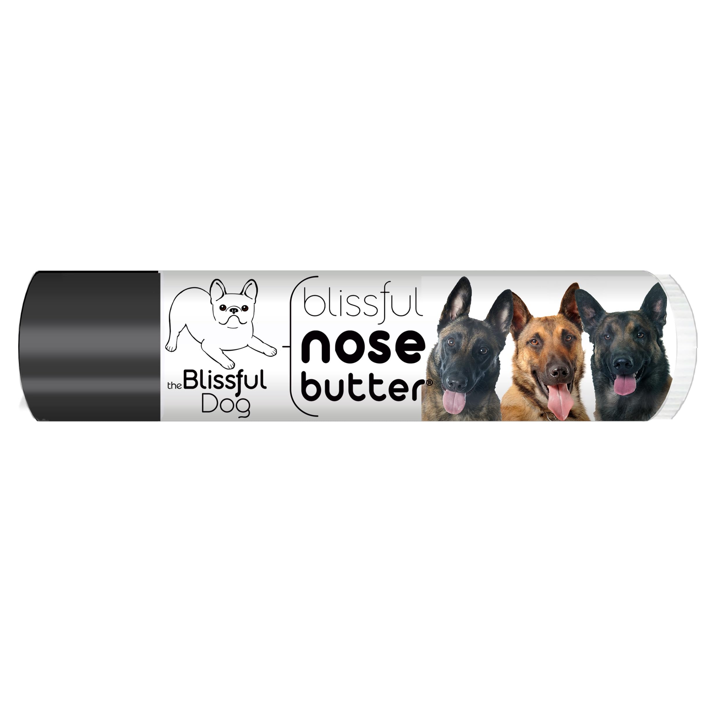 The Blissful Dog Belgian Malinois Nose Butter for Dry, Cracked Skin, Lick-Safe Dog Nose Balm with Moisturizing Shea Butter, Almond, Olive, and Essential Oils, Pet Supplies, Uncented, 0.15 oz.