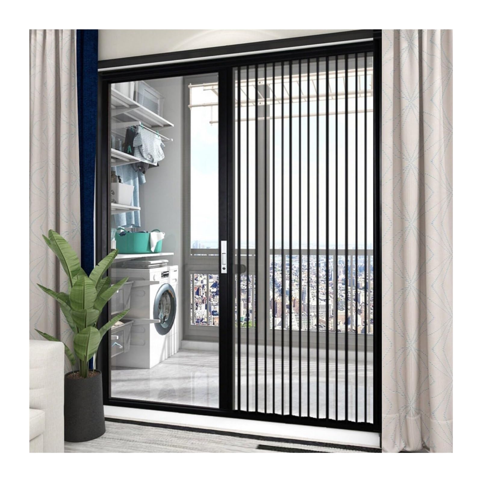Puerta Plegable Tipo Acordeón para Interiores, Puertas Correderas De Acrílico Transparente, Pasillo Lavadero Armario Cocina Balcón Baño Aseo Separador De Ambientes