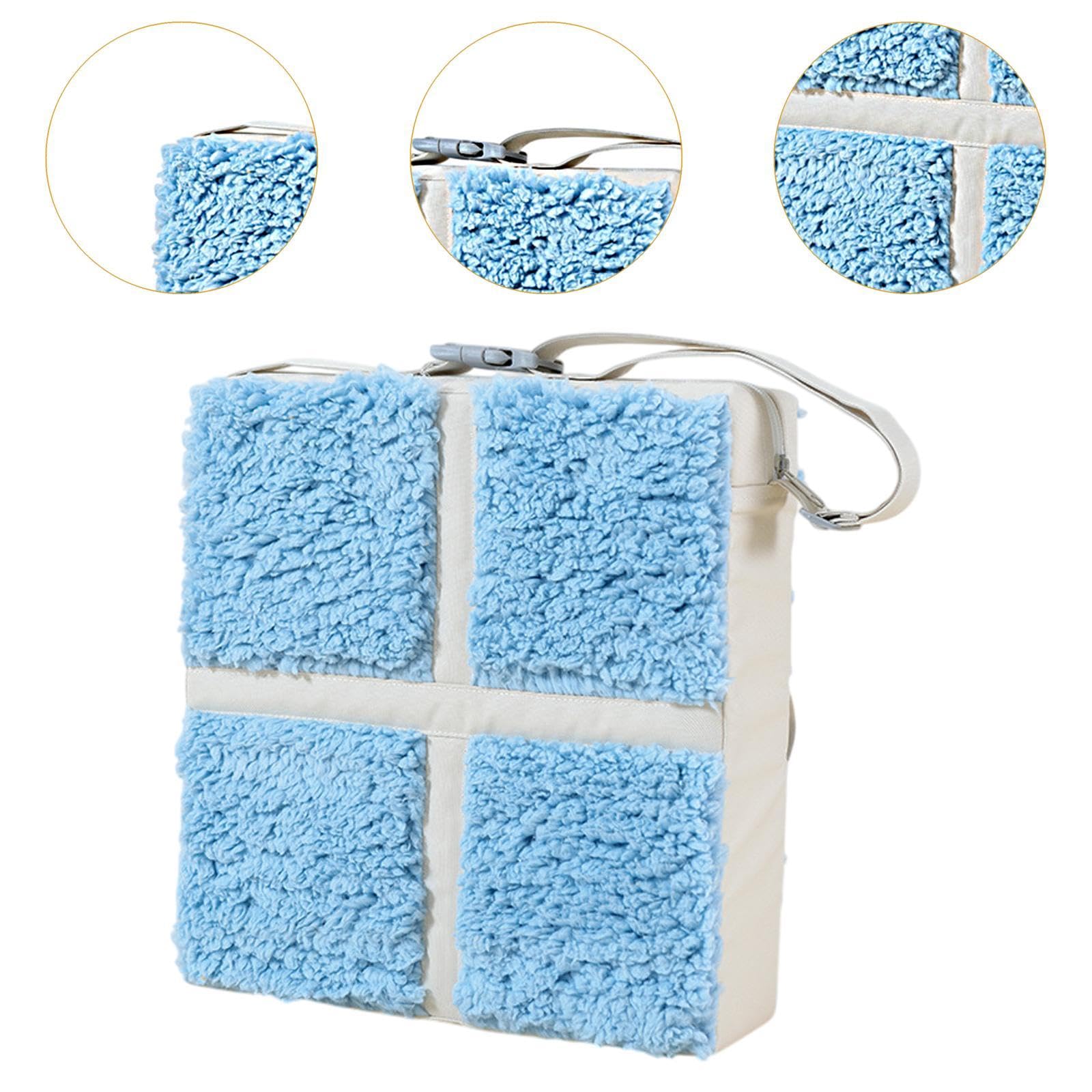 Seggiolone Rialzato per Bambini, Facile Da Pulire, Comodo, Lavabile, Antiscivolo, con Cuscino Regolabile per Seggioloni, Blu, Taglia unica bambino