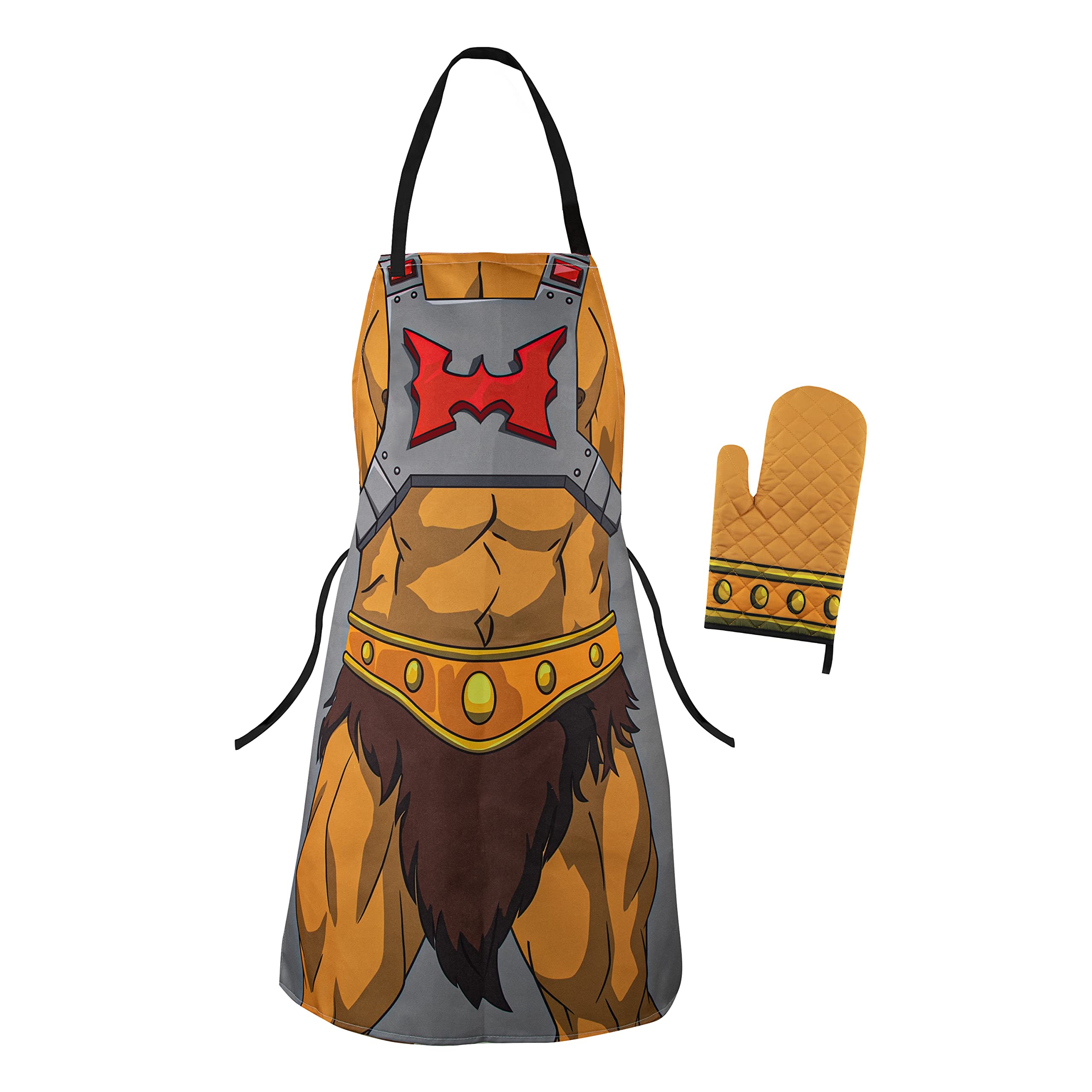 Cinereplicas MOTU - Delantal y guante de cocina He-Man - Licencia Oficial