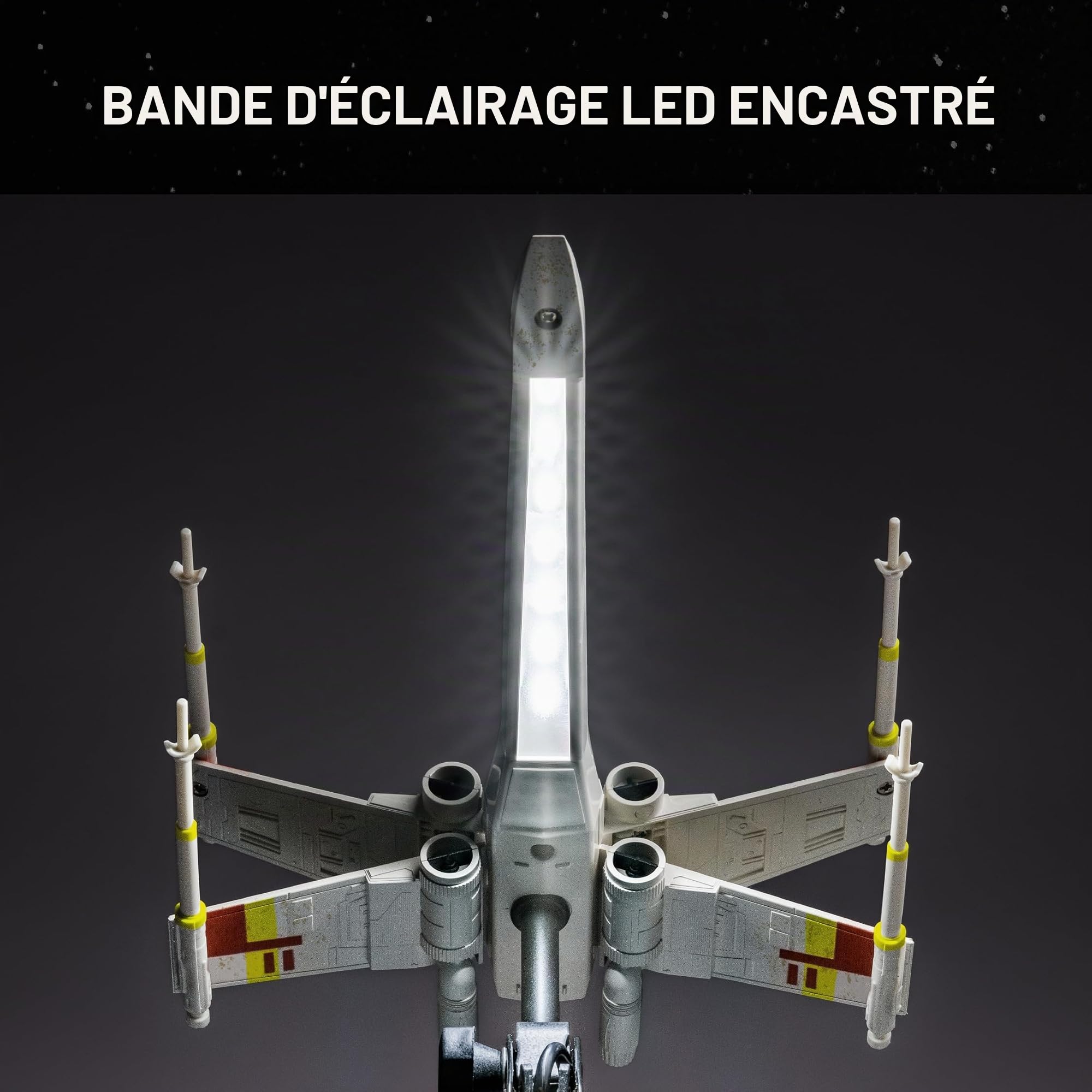 Paladone Lampe de Bureau X Wing Star Wars, 15cm (5.9") - Réplique de Vaisseau avec Éclairage LED, Alimentée par Câble USB Inclus
