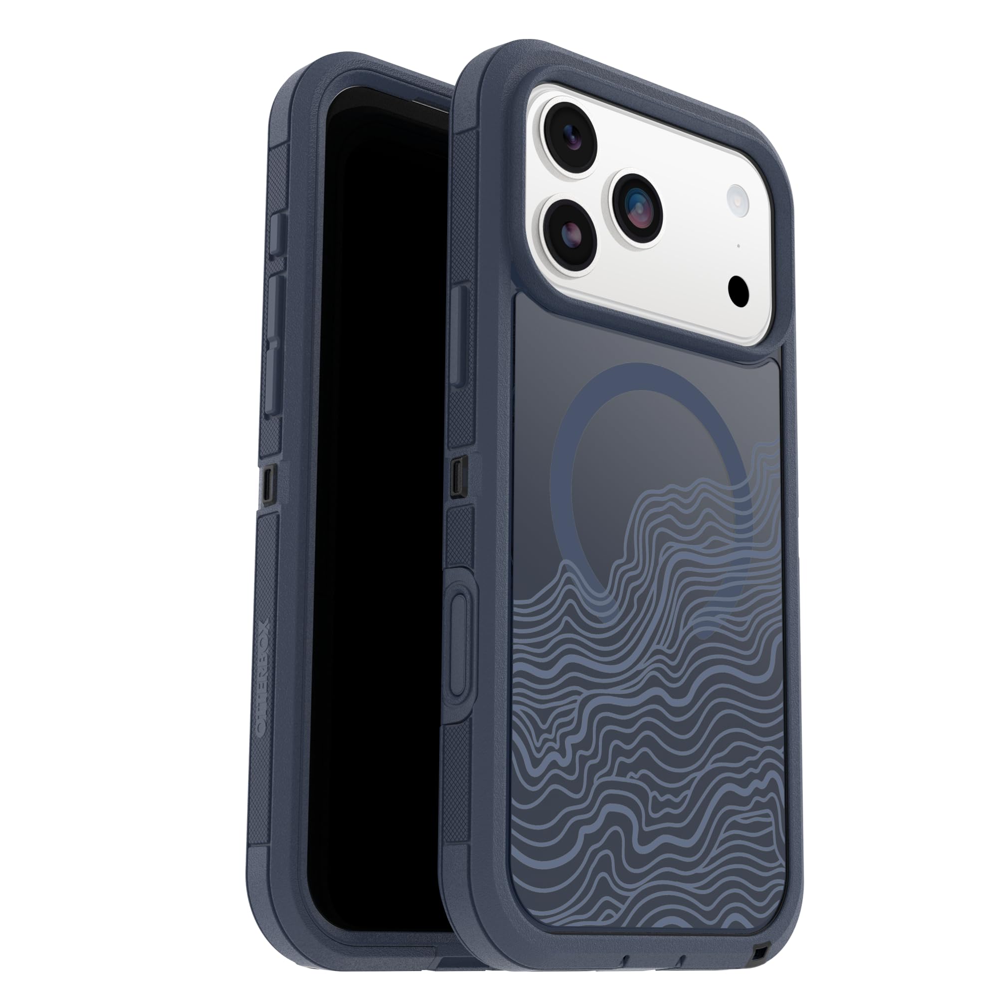OtterBox Funda Transparente para iPhone 17 Pro MAX Defender Series Pro XT - Offgrid - Azul - Funda Resistente, Resistente y Duradera para iPhone, se Ajusta a MagSafe | Funda para iPhone resistente, resistente y duradera, se ajusta a MagSafe, funda de dobl