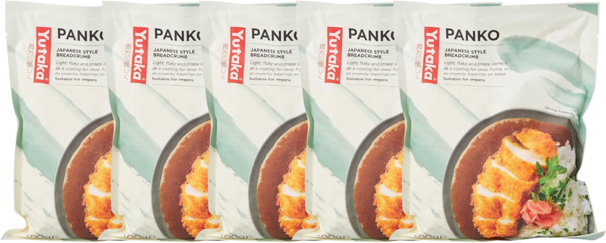 Panko Bread Crumbs 6mm 300g (Pack of 5) | Vegan-Friendly Japanese-Style Panko | Large 6mm Flakes for Extra-Crispy Coating | Ideal for Katsu, Tempura, Croquettes & Crunchy Toppings