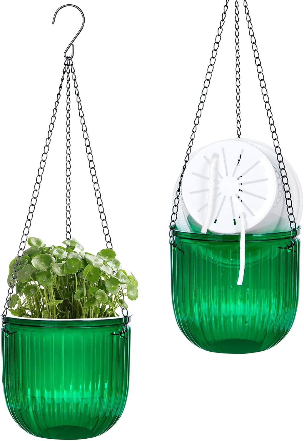 QCQHDU 2 Pack Hanging Planters for Indoor Plants,5 Inch