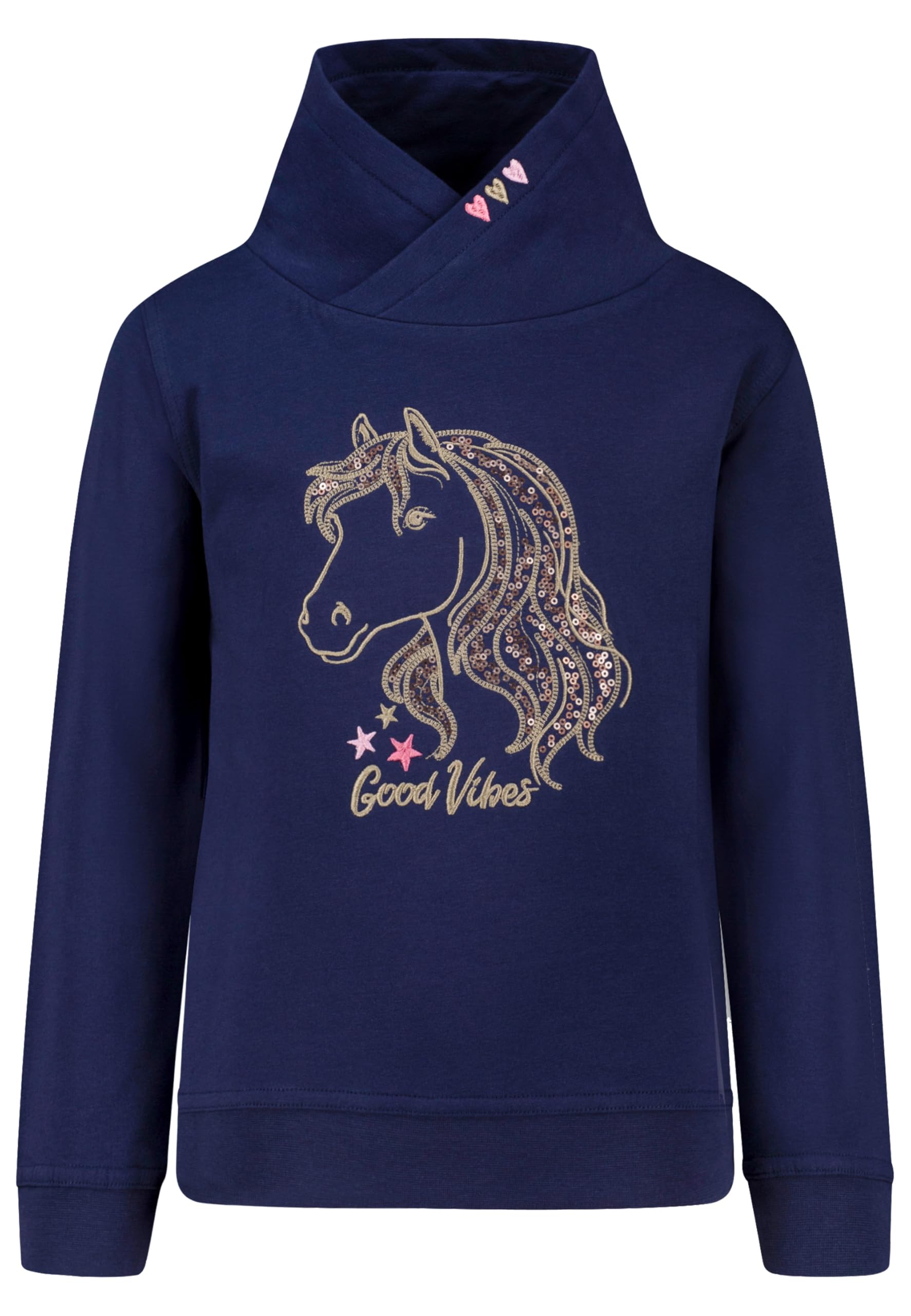 Salt and Pepper Mädchen Girls Sweat Emb Sequins Horse Baby- und Kleinkind T-Shirt-Satz