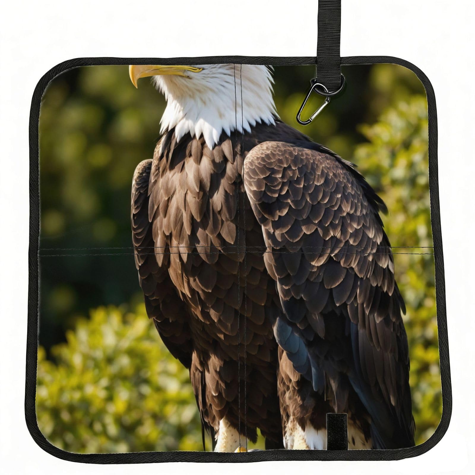 PPHGUT Flying Eagle Print Foldable Seat Cushion Waterproof Portable Chair Pad Travel Outdoor Picnic Camping