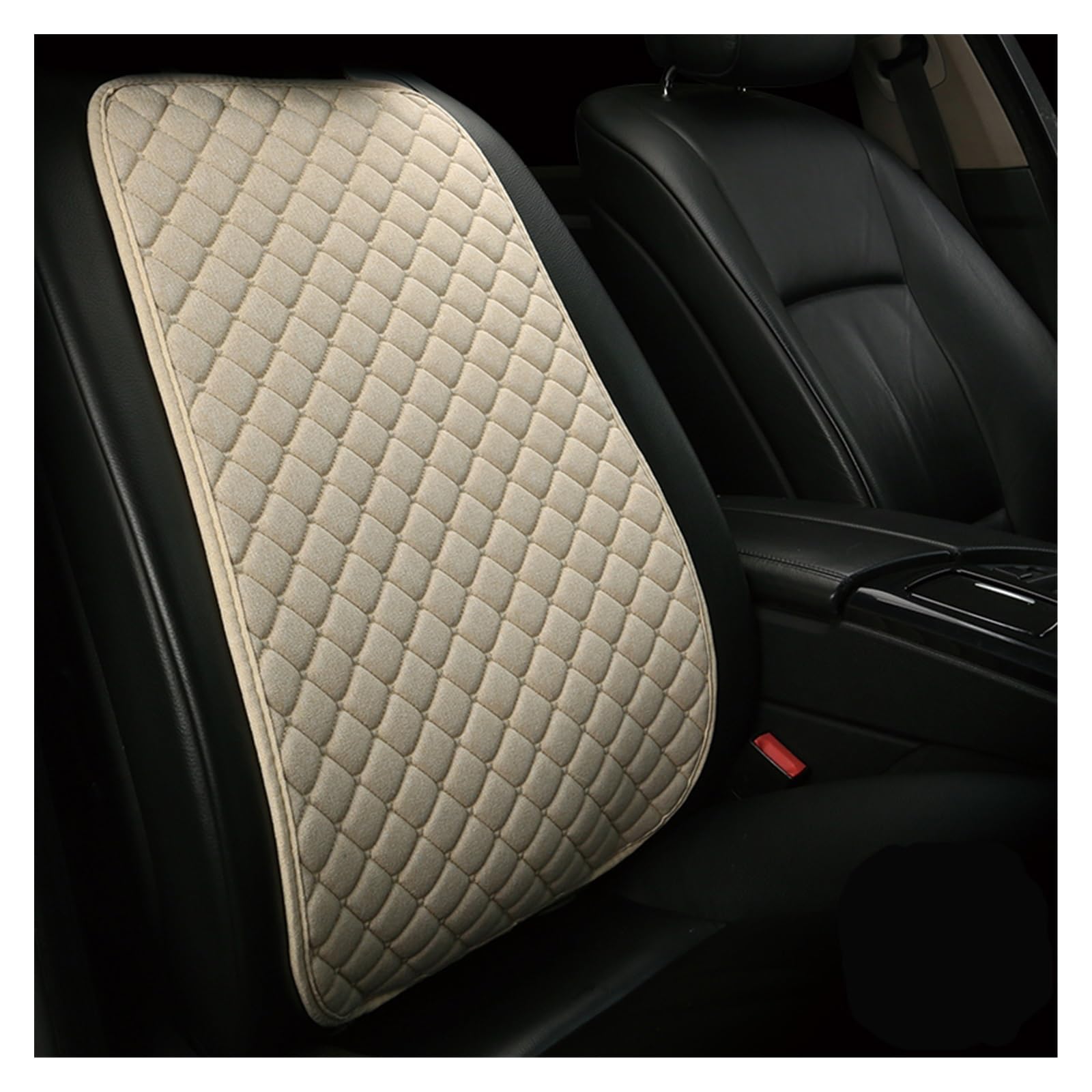 Housse de siège de voiture en lin beige DEHIWI - Coussin protection auto taille B