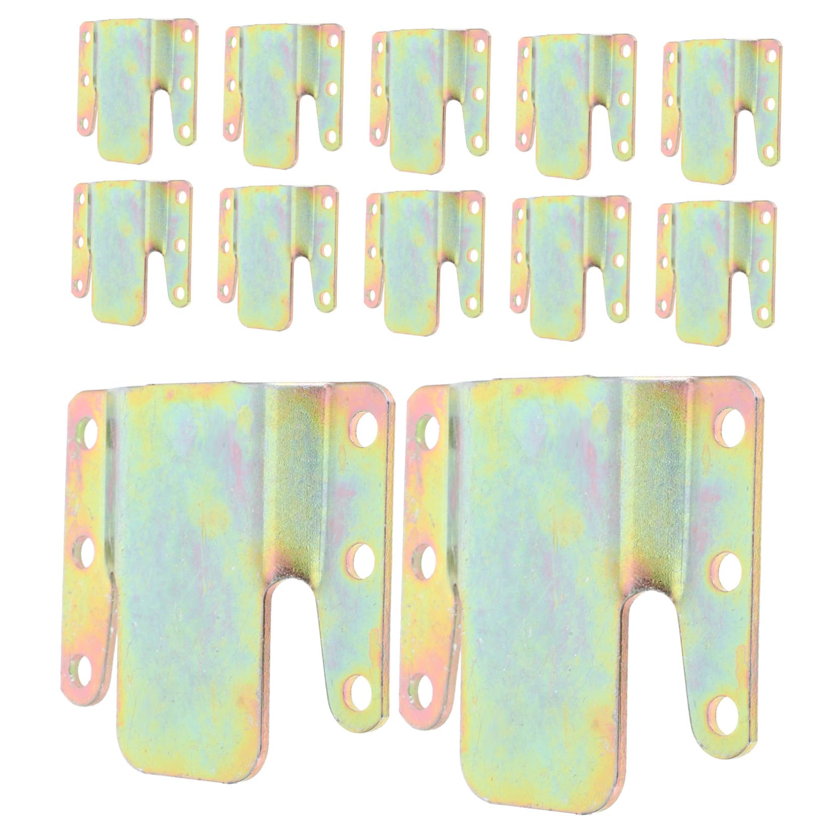 12 Piezas Conectores Metálicos para Sofá Seccional Unidades con Tornillos Soportes Resistentes para Muebles Bloqueo Firme para Sofá Silla y Reclinable Fácil Instalación sin