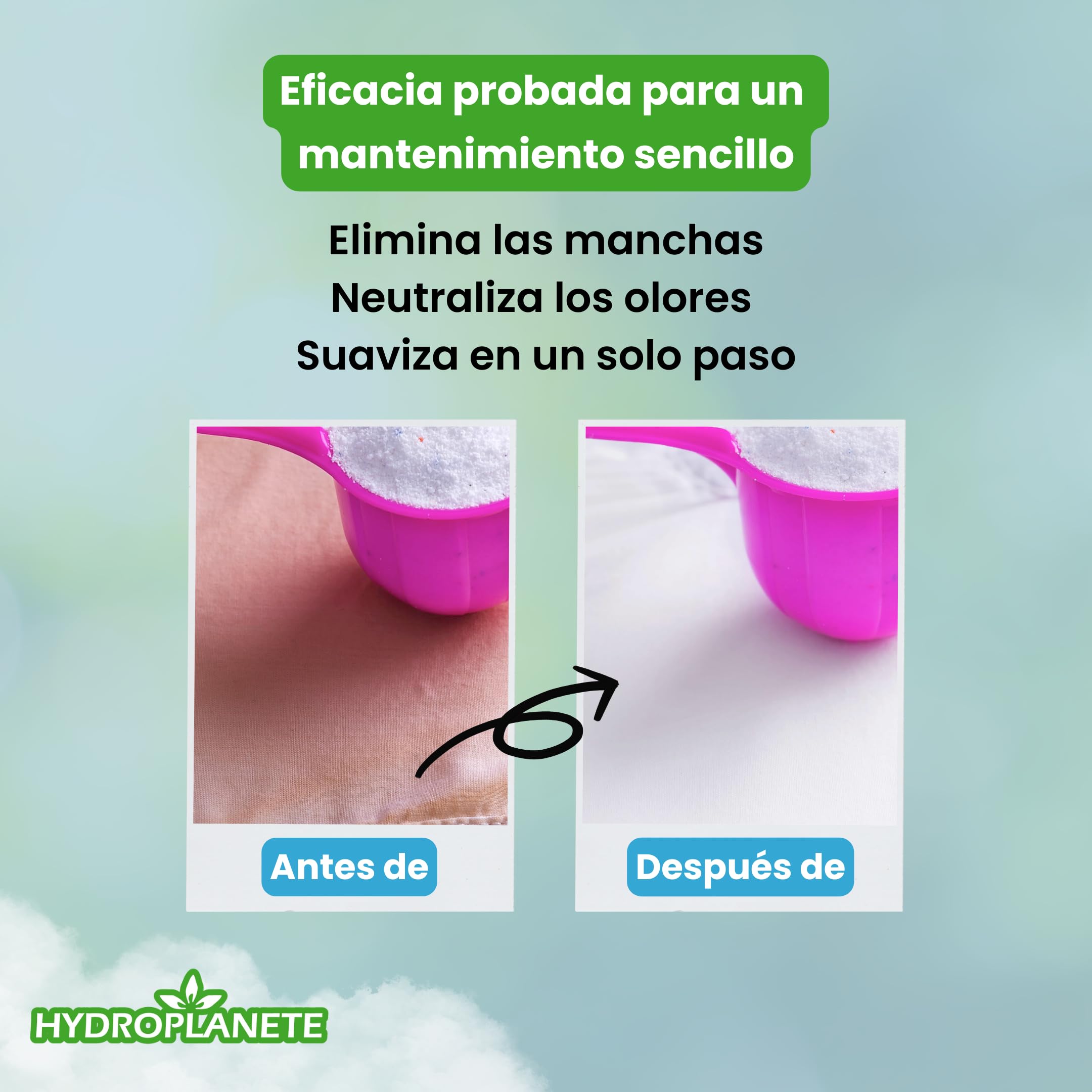 Bicarbonato Sódico Multiusos - Polvo para la Alimentación y el Hogar - Sin Aditivos y 100% Natural - Fabricado en Francia - Disponible de 1kg a 20kg - Hydroplanete