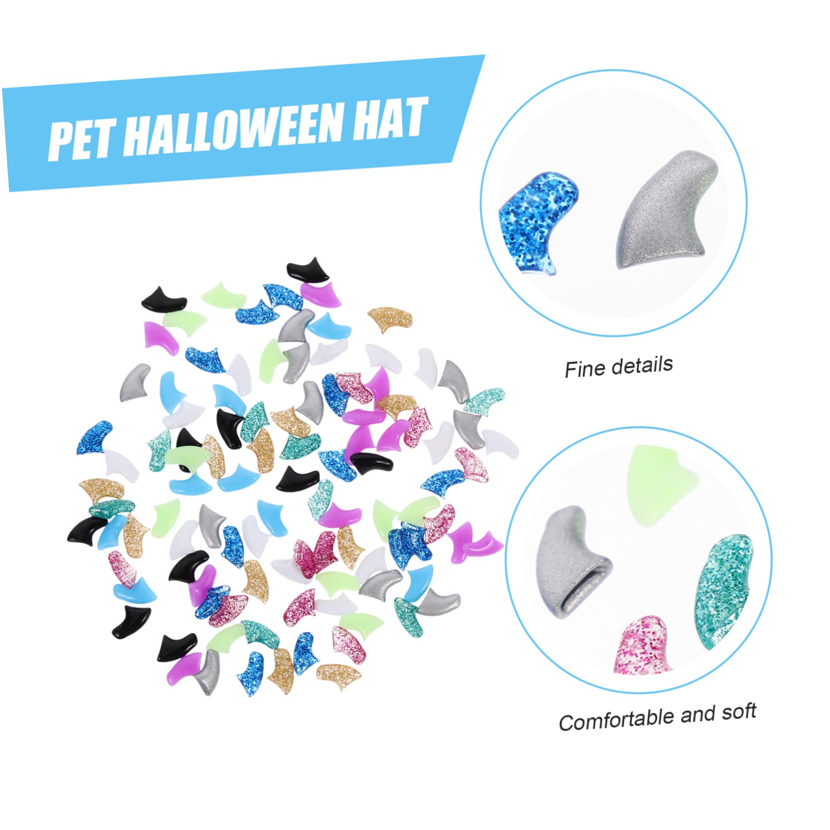 Sosoport 30juegos Cubiertas De Uñas para Gatos y Protección Efectiva De para Cuidado De