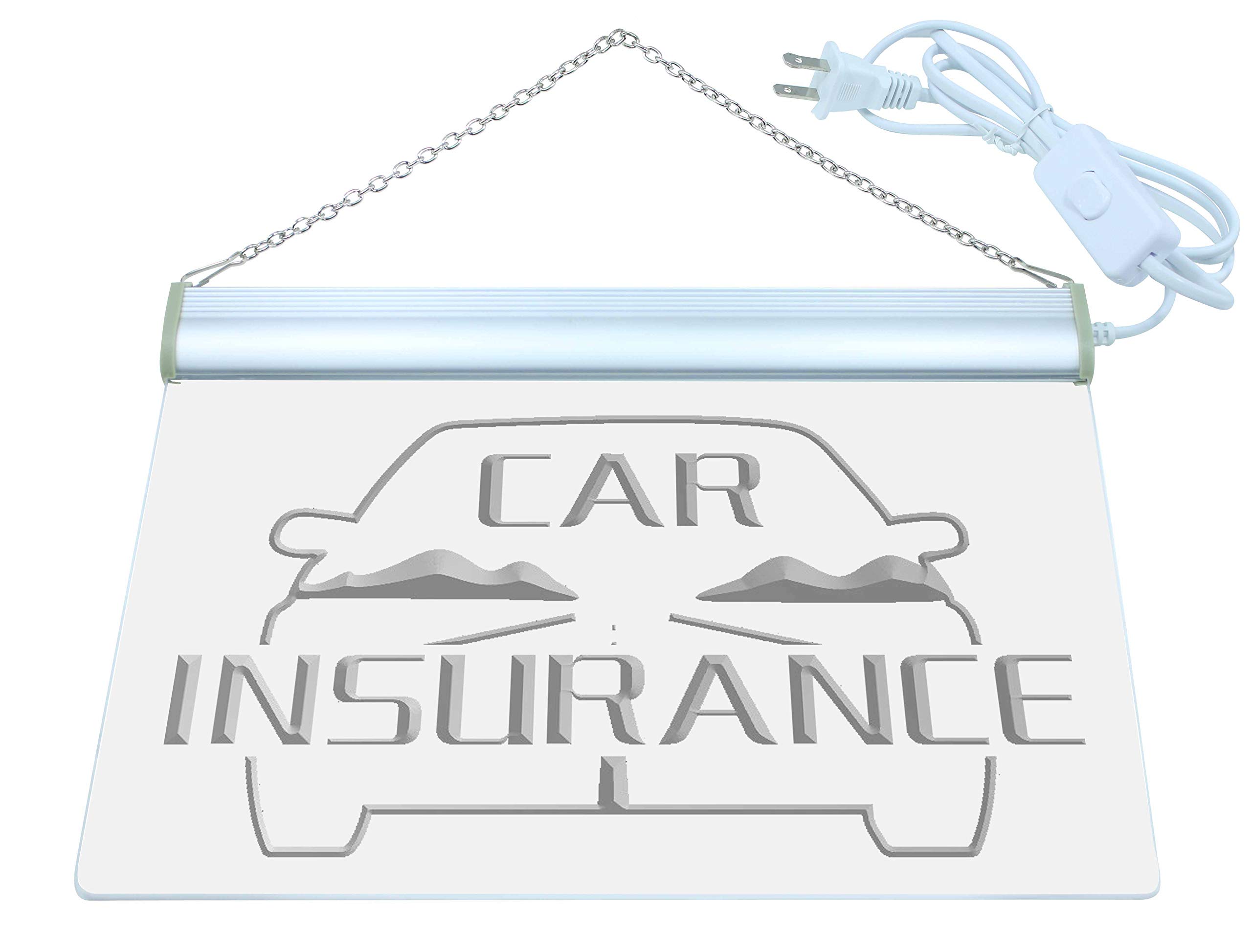 ADVPRO Open Car Insurance Services LED Neon Sign Red 12 x 8.5 Inches st4s32-i150-r