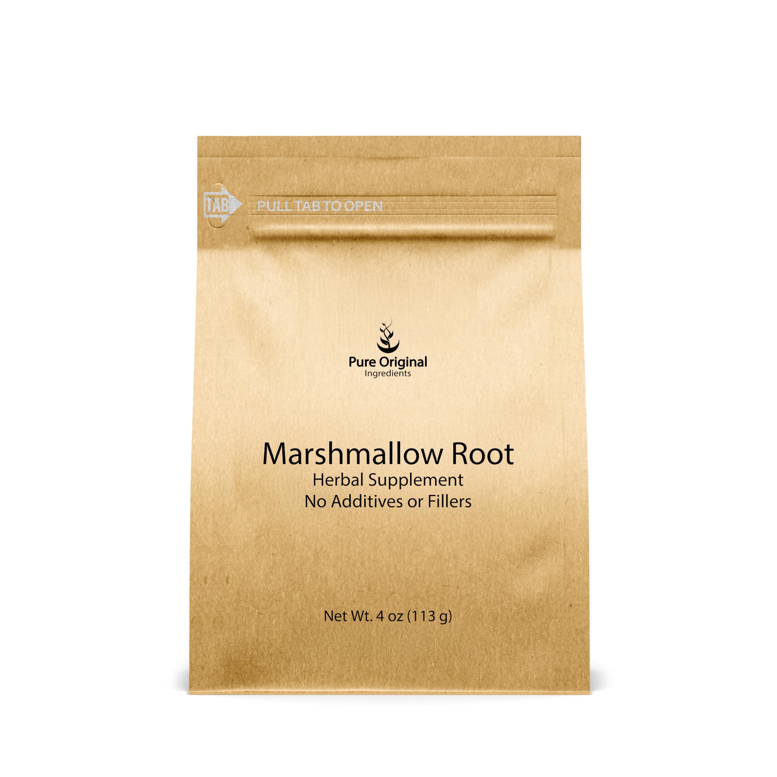 PURE ORIGINAL INGREDIENTS Marshmallow Root Extract (4 oz), Powder, Herbal Supplement