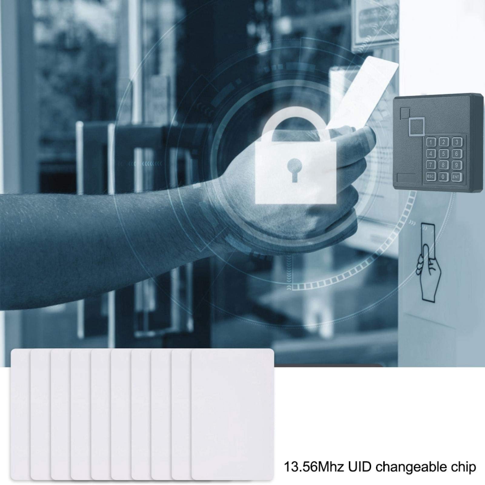 Sonew RFID Chip Kartenleser, wiederbeschreibbar, RFID IC Card für Smart Card Block 0 UID zum Beschreiben (10 Stück/Set)