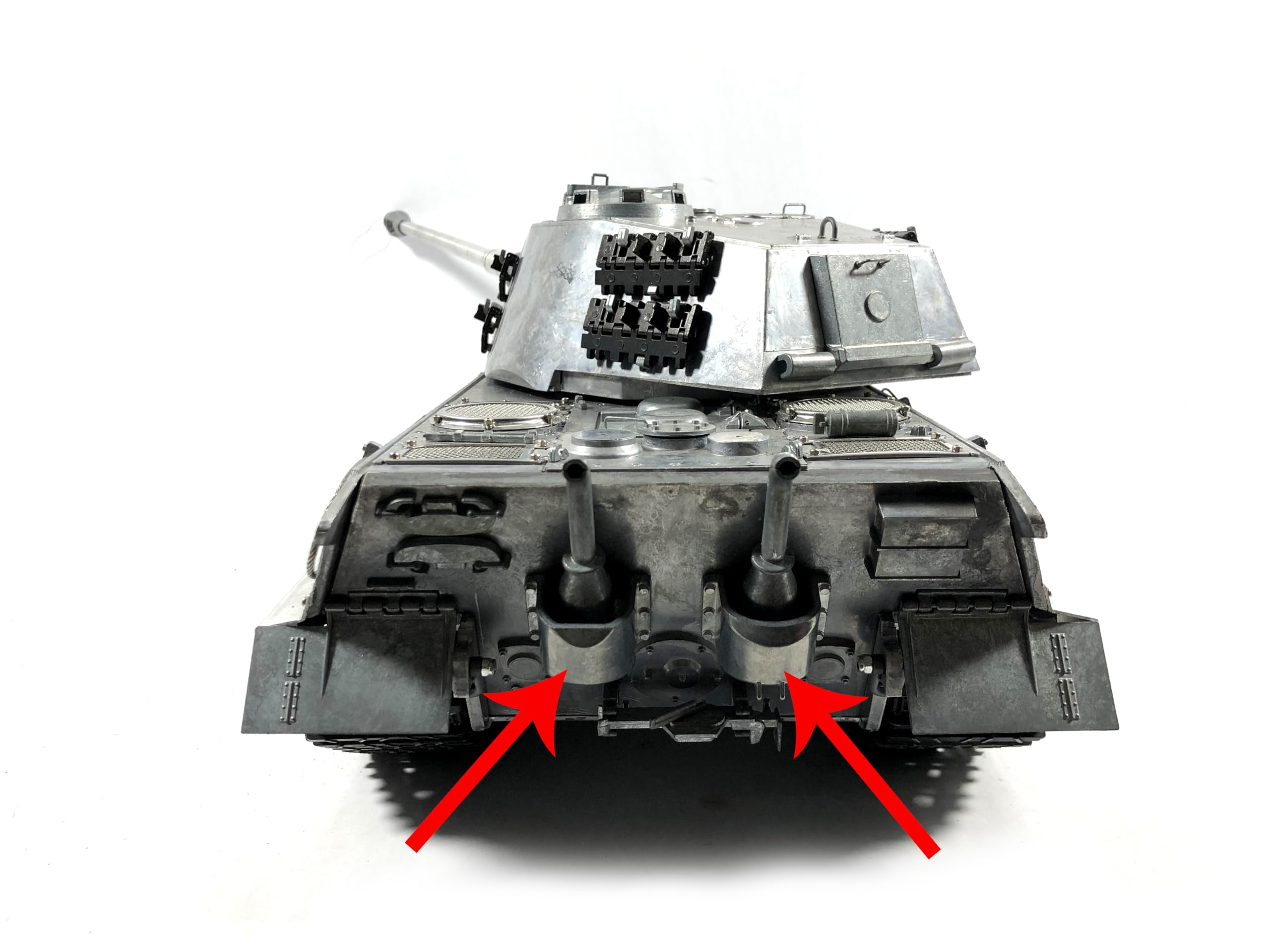 Mato 1:16 Metal King Tiger Tank Metal Rear Exhausts