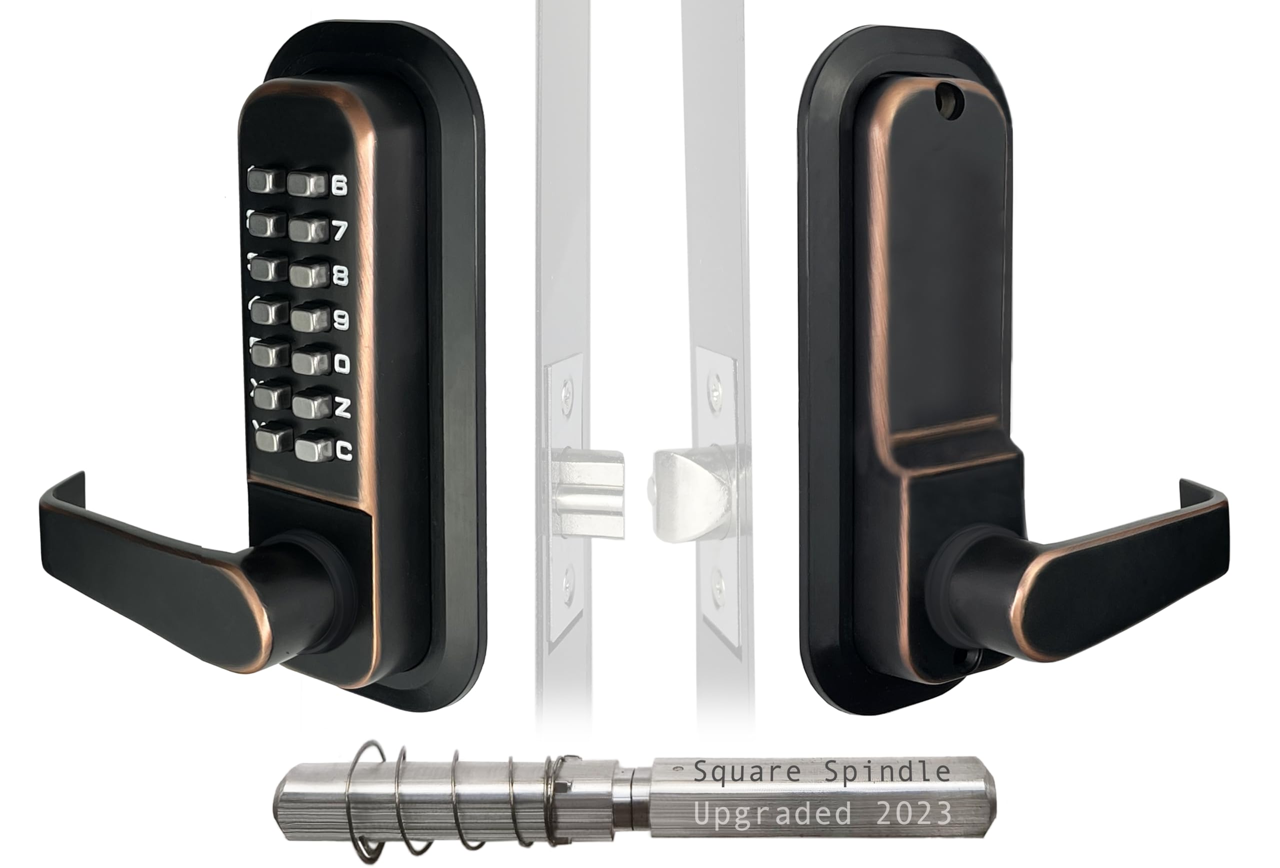 JOUNJIP Single-Sided Mechanical Keyless Combination Lever Handle