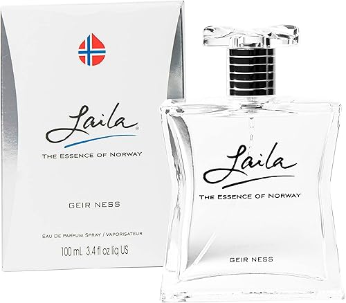 Laila By Geir Ness para mujer Eau De Parfum Spray - Fragancia fresca aireada y limpia de larga duración para mujer Laila By Geir Ness para mujer Eau De Parfum Spray - Fragancia fresca aireada y limpia de larga duración para mujer