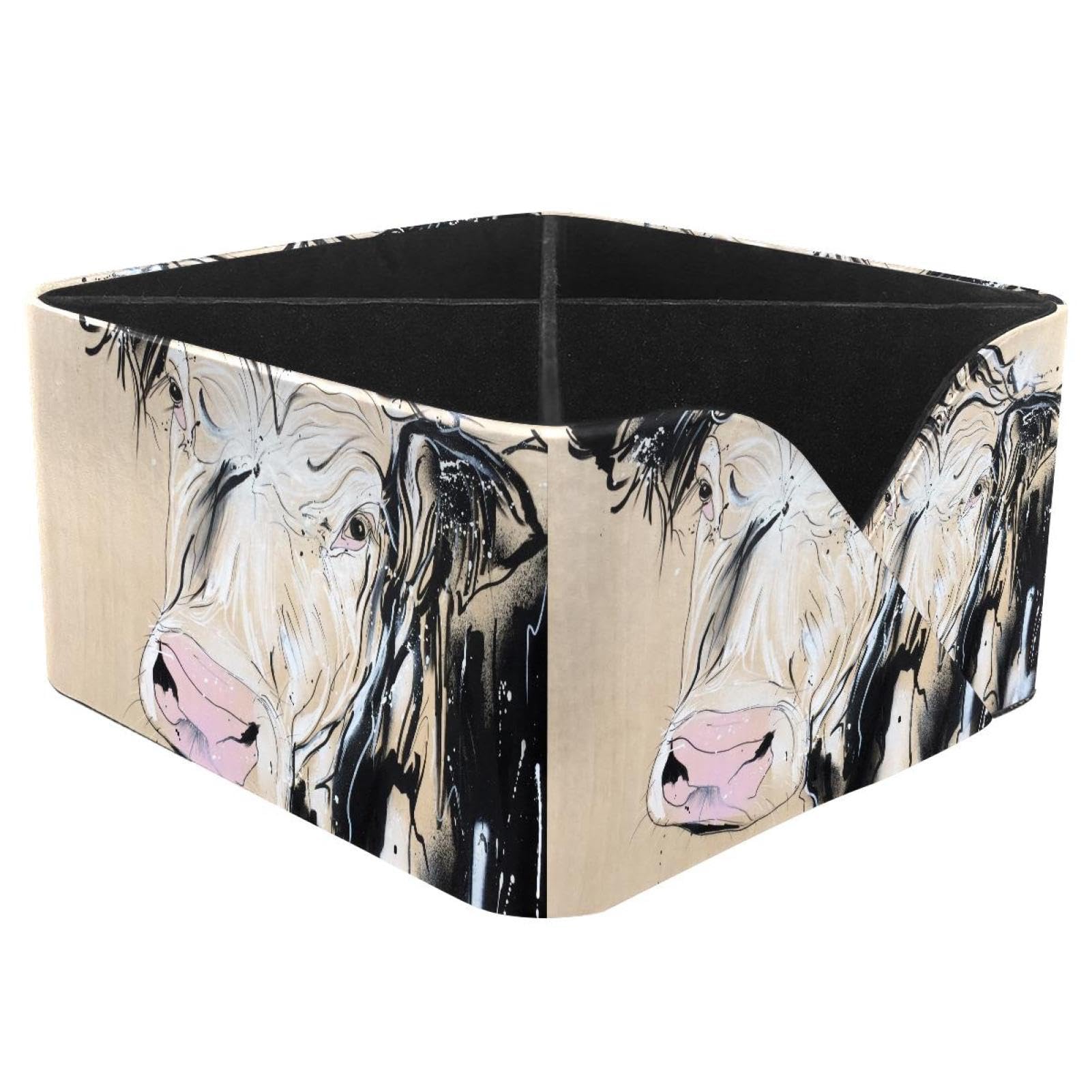 KengjuTesu Suffolk Hereford Desktop Organizer Pen Holder, Rectangular Pencil Cup for Office, Study and Makeup Stations