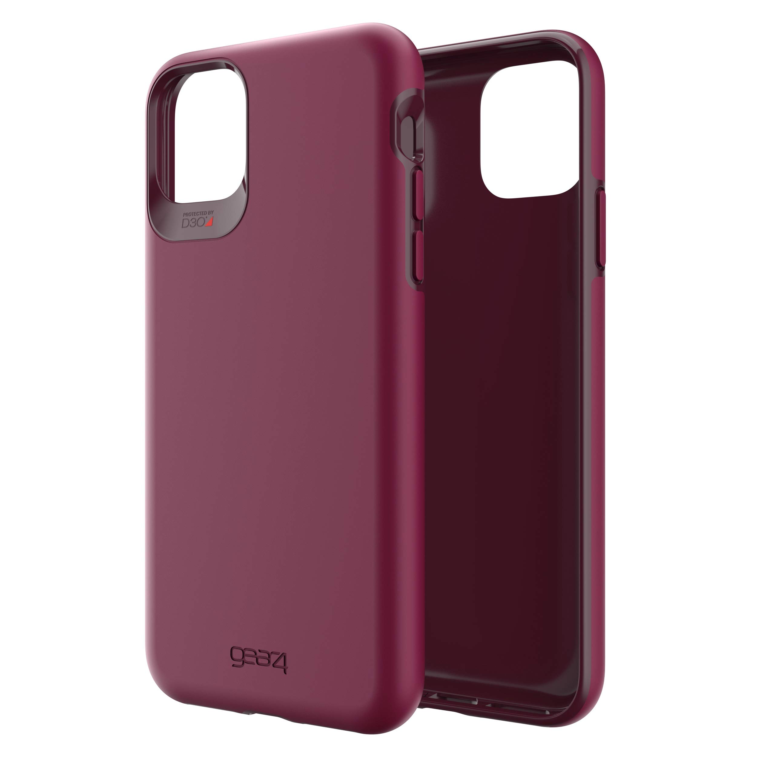 ZAGG Gear4 Holborn Compatible with iPhone 11 Pro Max Case, Advanced Impact Protection, Integrated D3O Technology, Enhanced Back Protection Phone Cover – Burgundy