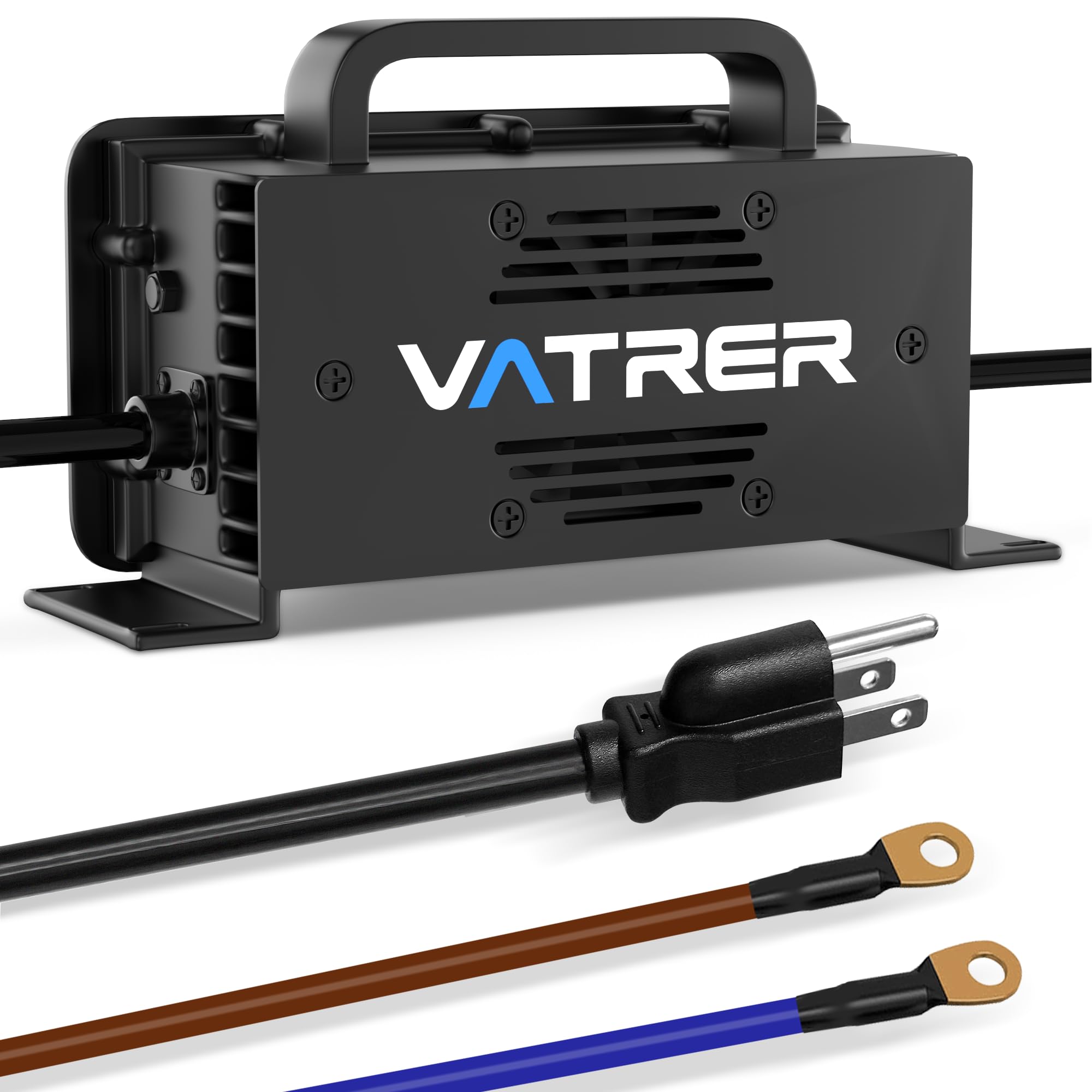 58.4V 20A LiFePO4 Lithium Battery Charger AC-DC Smart 48V Golf Cart Charger for 48V (51.2V) Golf Cart LiFePO4 Lithium Battery with Multiple Protections