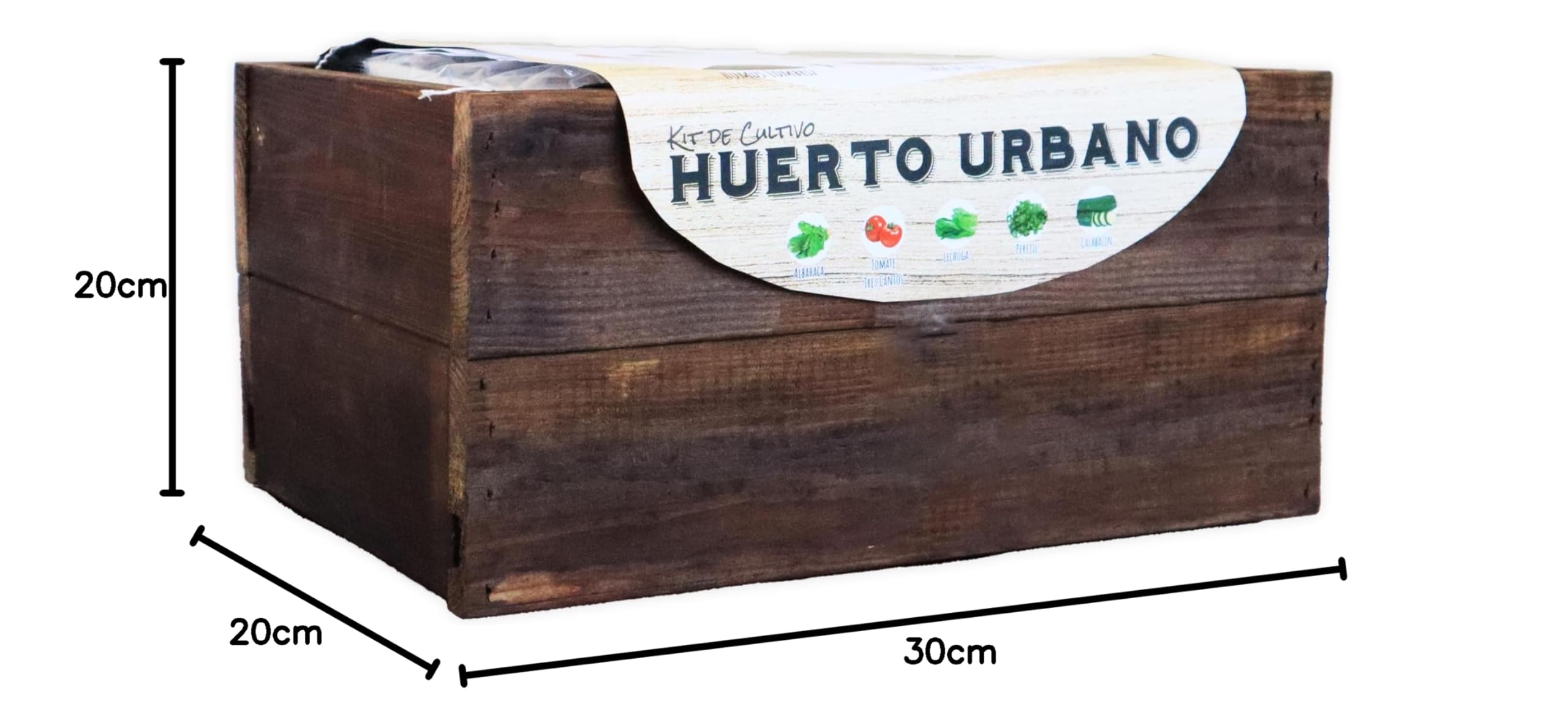PLANTAWA Kit de Siembra para Pimientos, Kit de Cultivo Completo para Huerto Urbano, Jardinera Interior para Casa, Kit Cultivo para Plantas Naturales de Pimientos