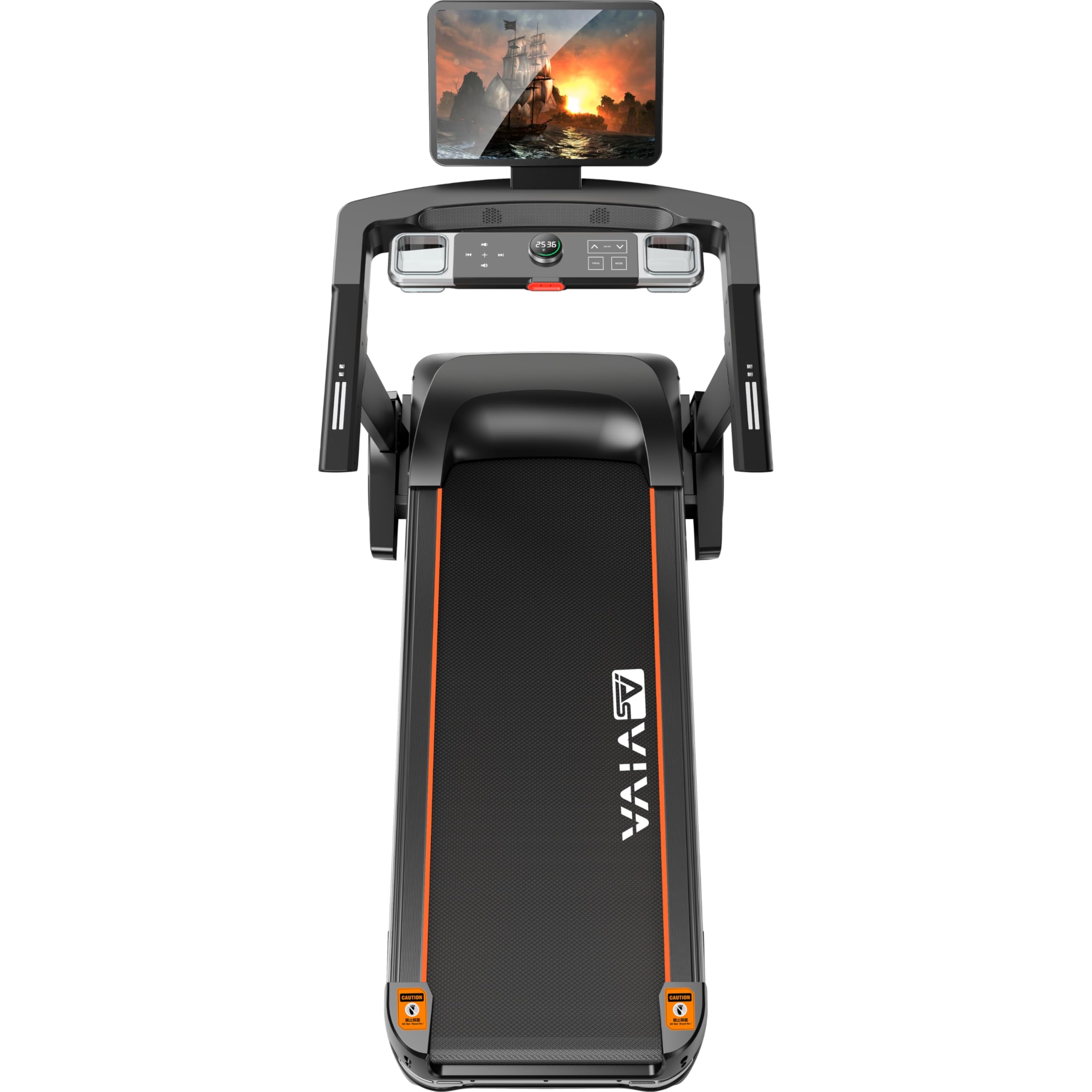 AsVIVA T18 – składana elektryczna profesjonalna bieżnia z ekranem dotykowym 21,5", silnik 7 KM, 20 km/h, nachylenie 15%, do 150 kg