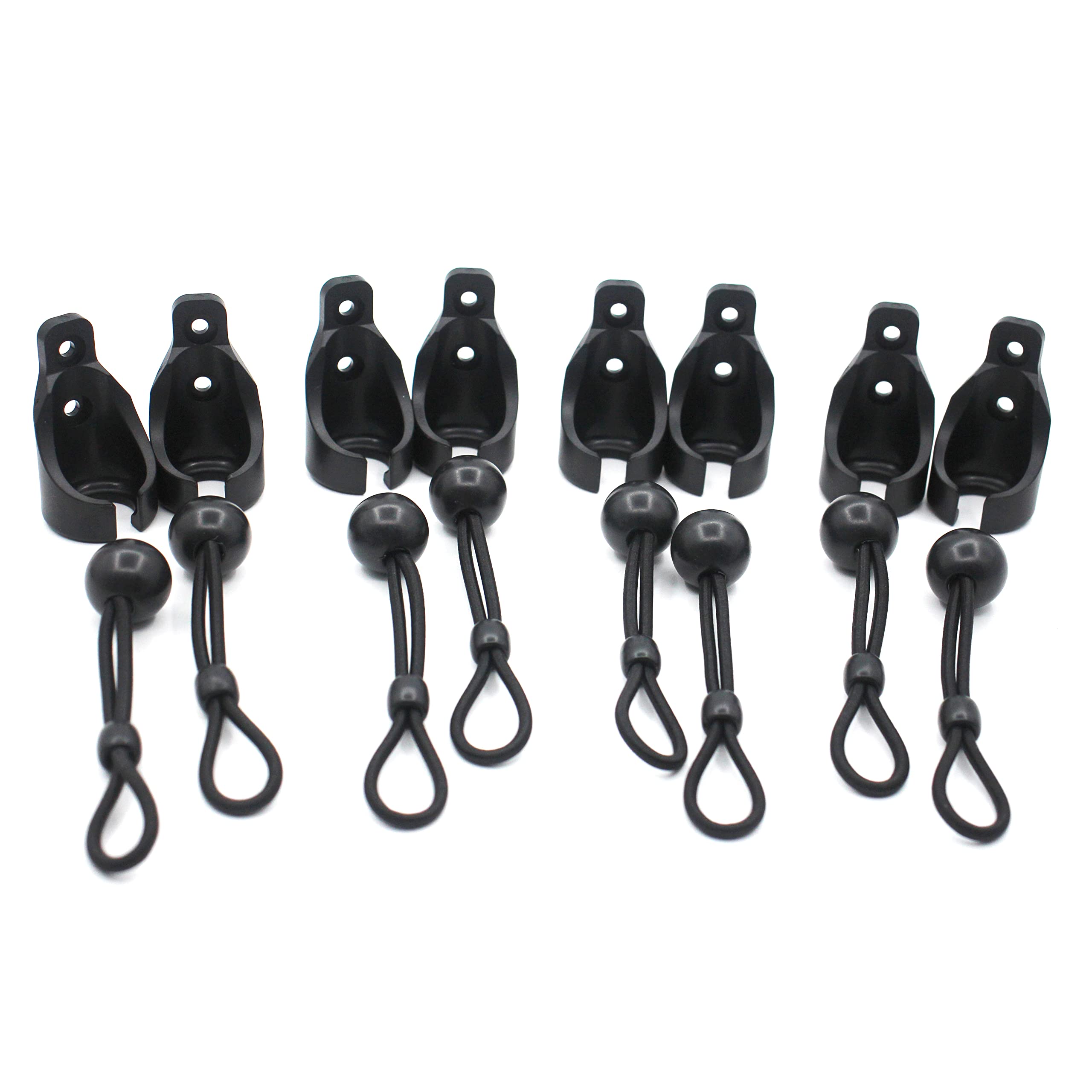 Bungee Kit for Roller Shade Parts Replacement Sun Shades Blackout Roller up Blinds tie Down (Black, 4pack)