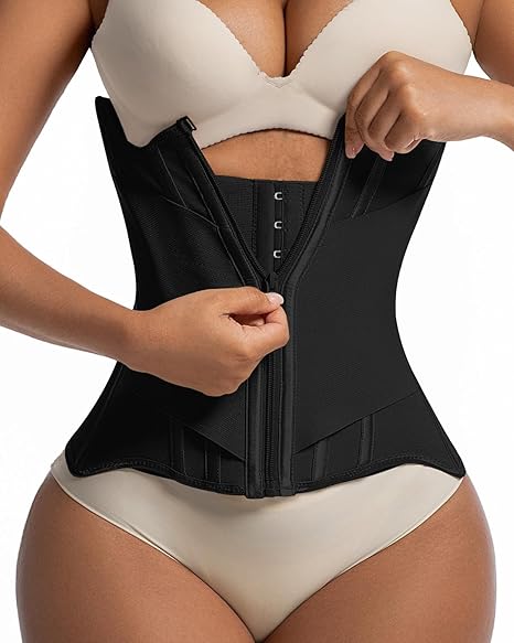 anylost Waist Trainers for Women for Daily Wear, Faja Body Shaper Corset with Tummy Control for Workouts, Postpartum Recovery