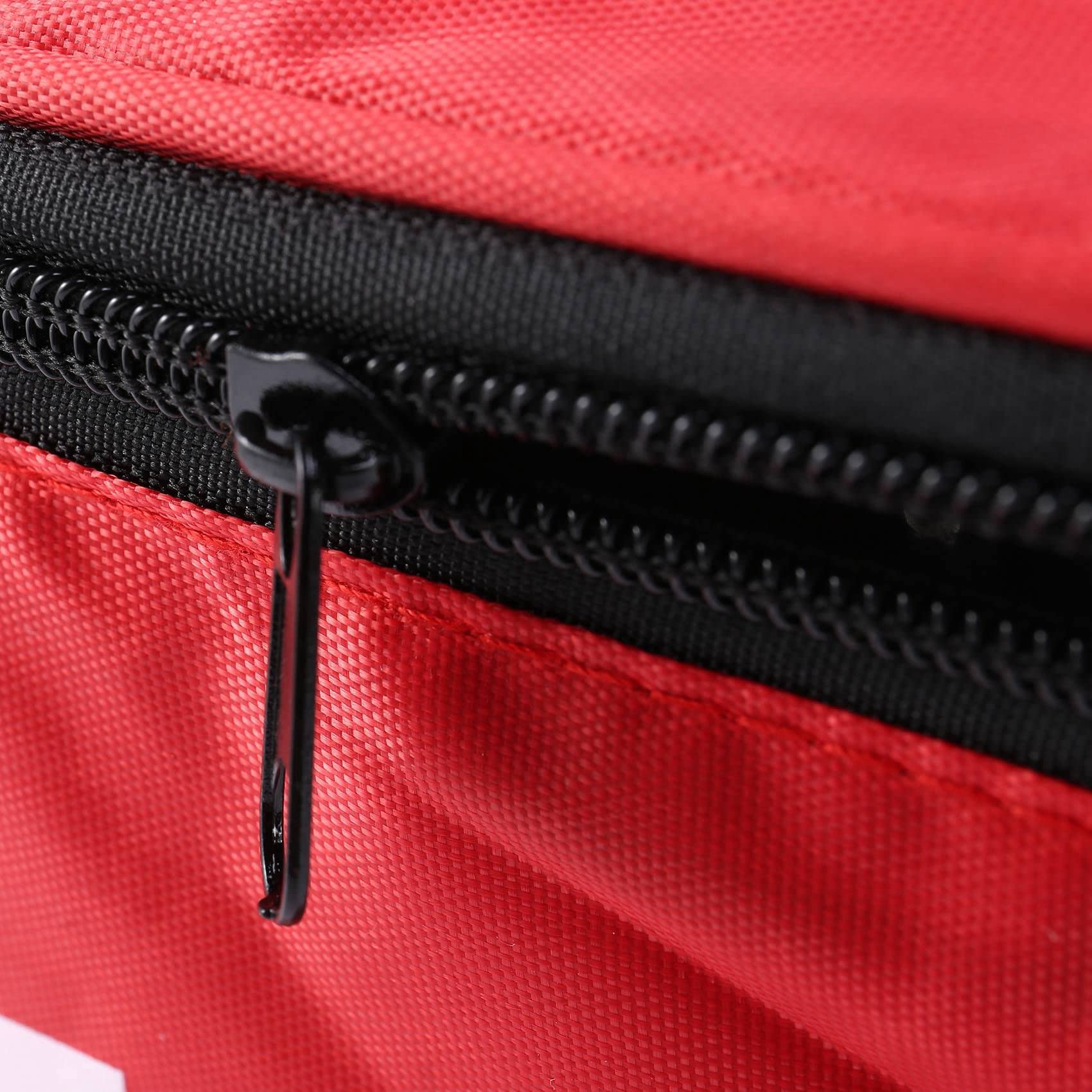 10 x kit de primeros auxilios al aire libre deporte camping bolsa casa médica emergencia paquete rojo nylon