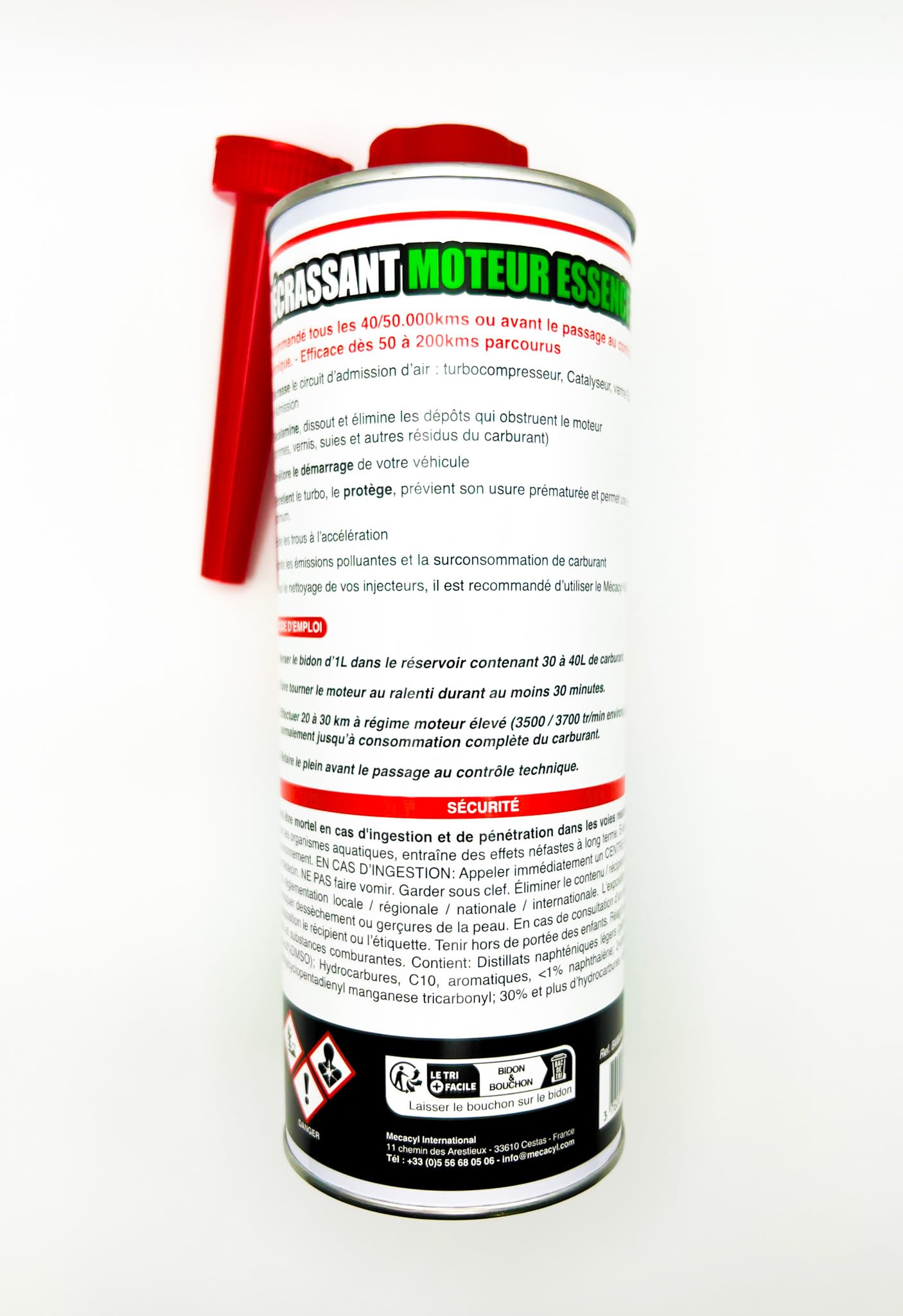 BY MECACYL - Décrassant Moteur Essence - 1L