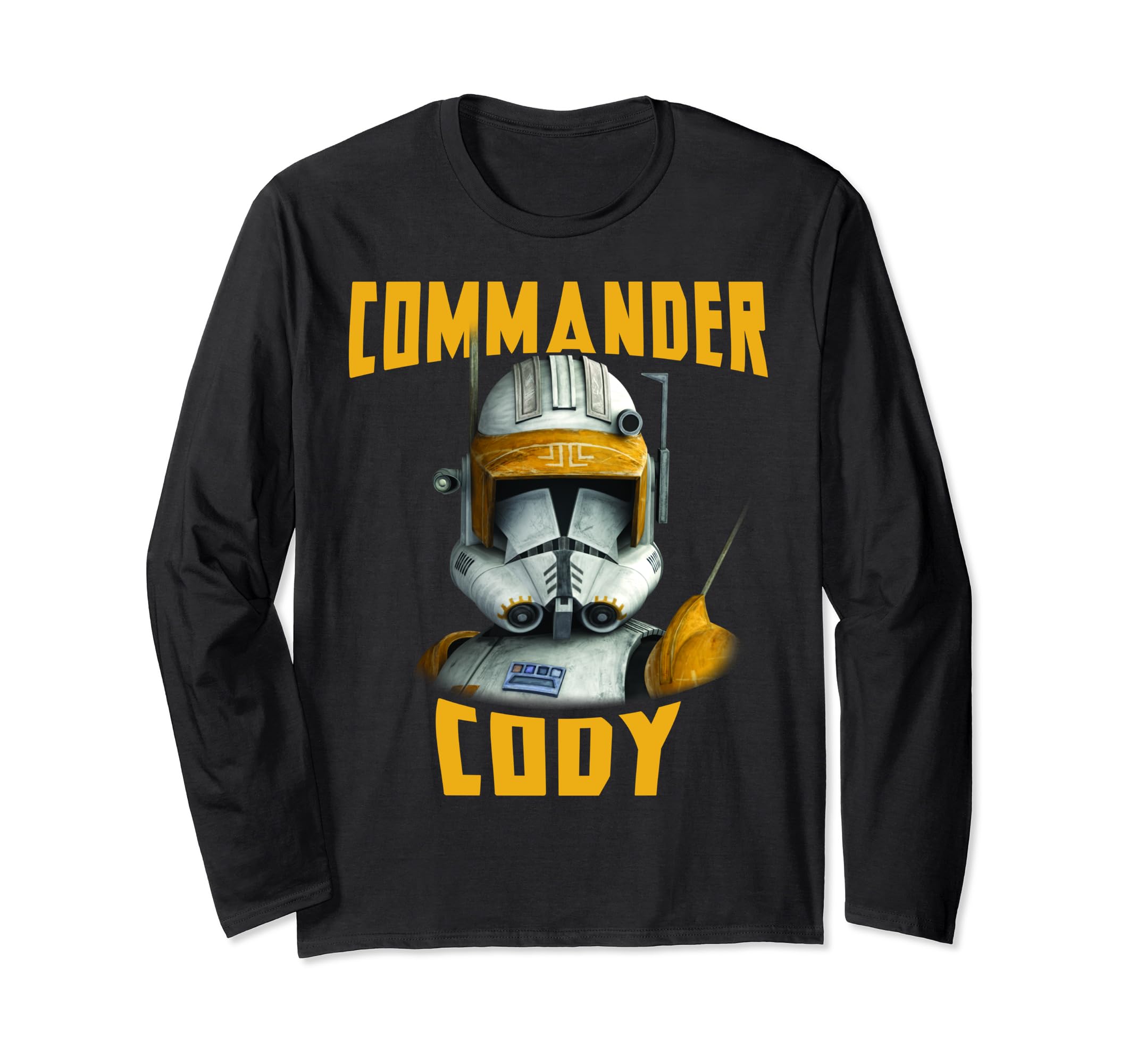 Star Wars: Clone Wars Commander Cody Big Face Long Sleeve T-Shirt, Black