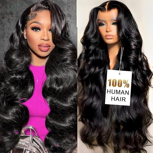 ITODAY 30 Inch Body Wave Lace Front Wig, 100% Human Hair, [2-Year Life], Skinlike HD 200% Density, 13x4 Lace Frontal Wigs Human Hair Pre Plucked, [0.1mm Ultra-Thin HD Lace], Free Part with Baby Hair