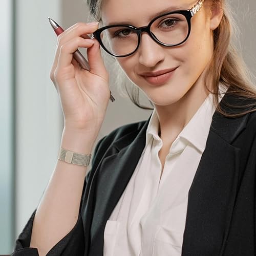 Miniatura 5 de Milanese para Samsung Galaxy Watch 7654FE Band 1.575 in 1.732 inGalaxy Watch 6 classic 1.850 in 1.693 in4 classic 1.811 in 1.654 in, 0.787 in correa