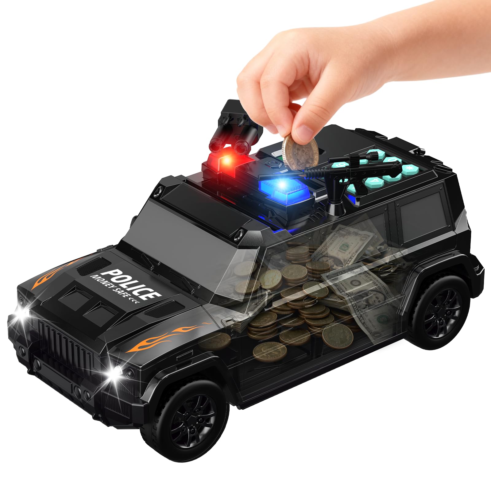 Amazon.com: Momibeni Car Piggy Bank for Kids, Electronic ATM Bank